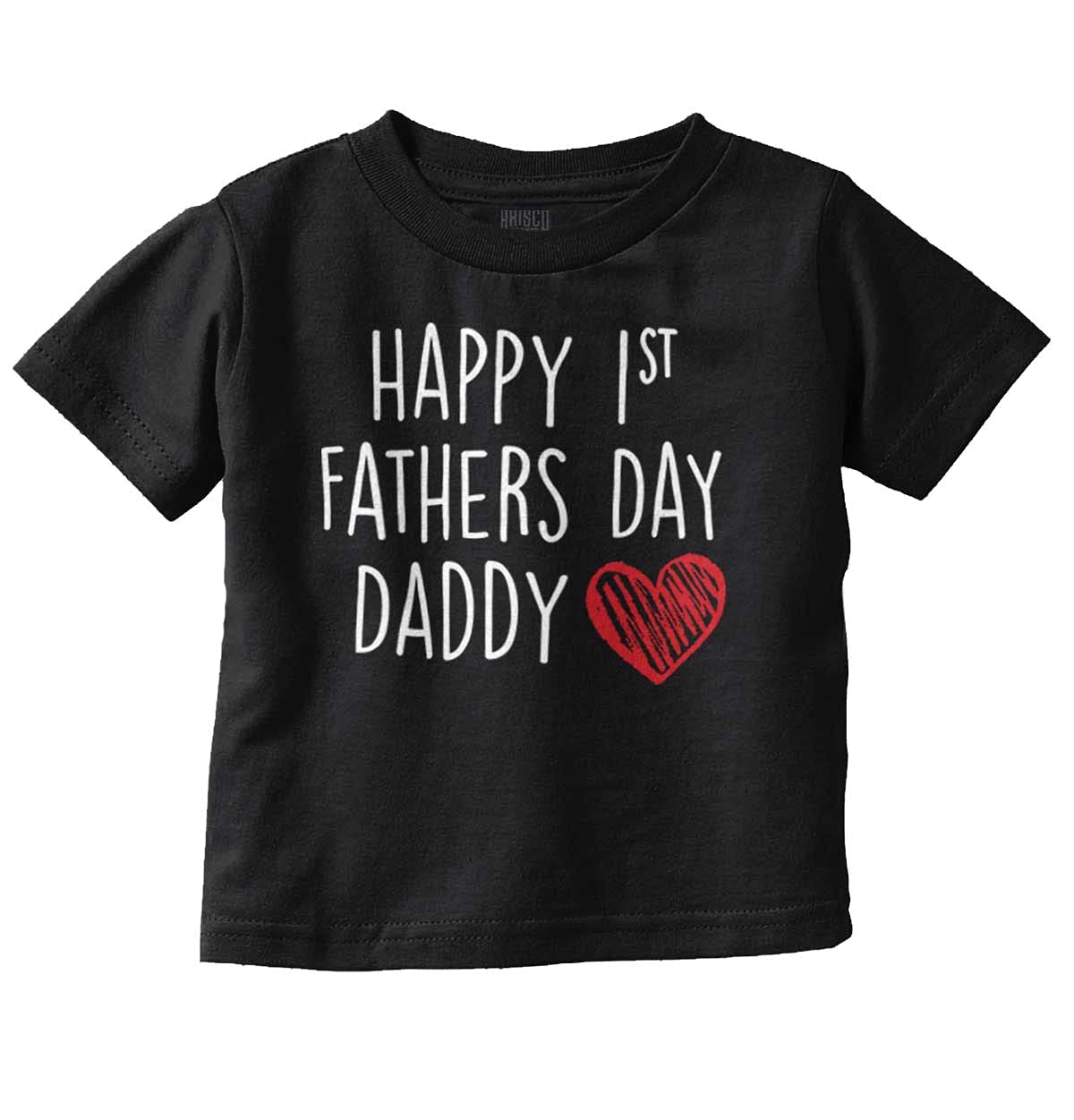 Brisco Brands 1st Father's Day T-Shirt - Cute New Daddy Gift for Toddler Boys & Girls | Perfect for Father's Day Celebrations & Family Photos