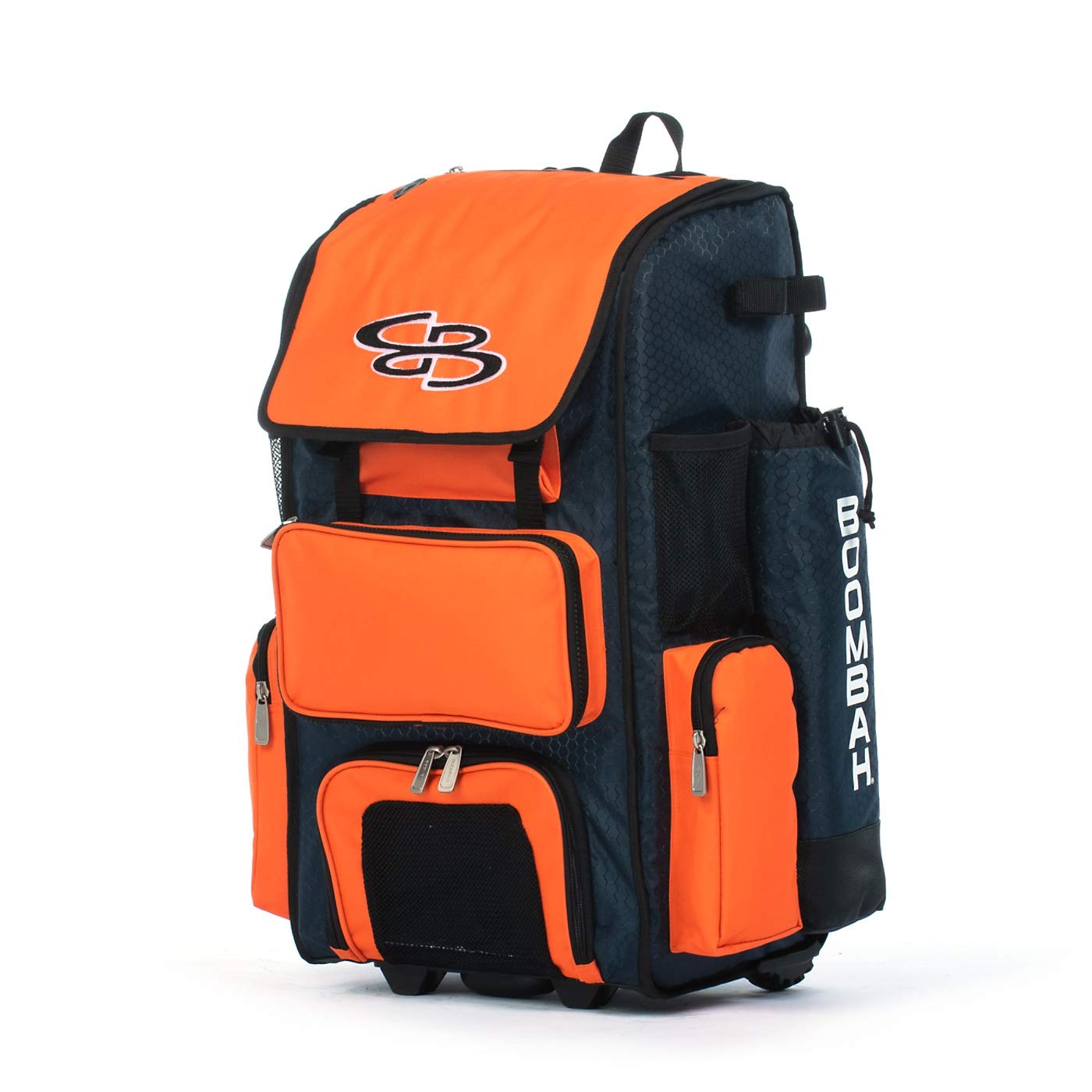 Boombah Superpack Hybrid Rolling Bat Bag - Wheeled & Backpack Baseball Equipment Bag for Travel & Games | Durable Sports Gear for Baseball & Softball Players