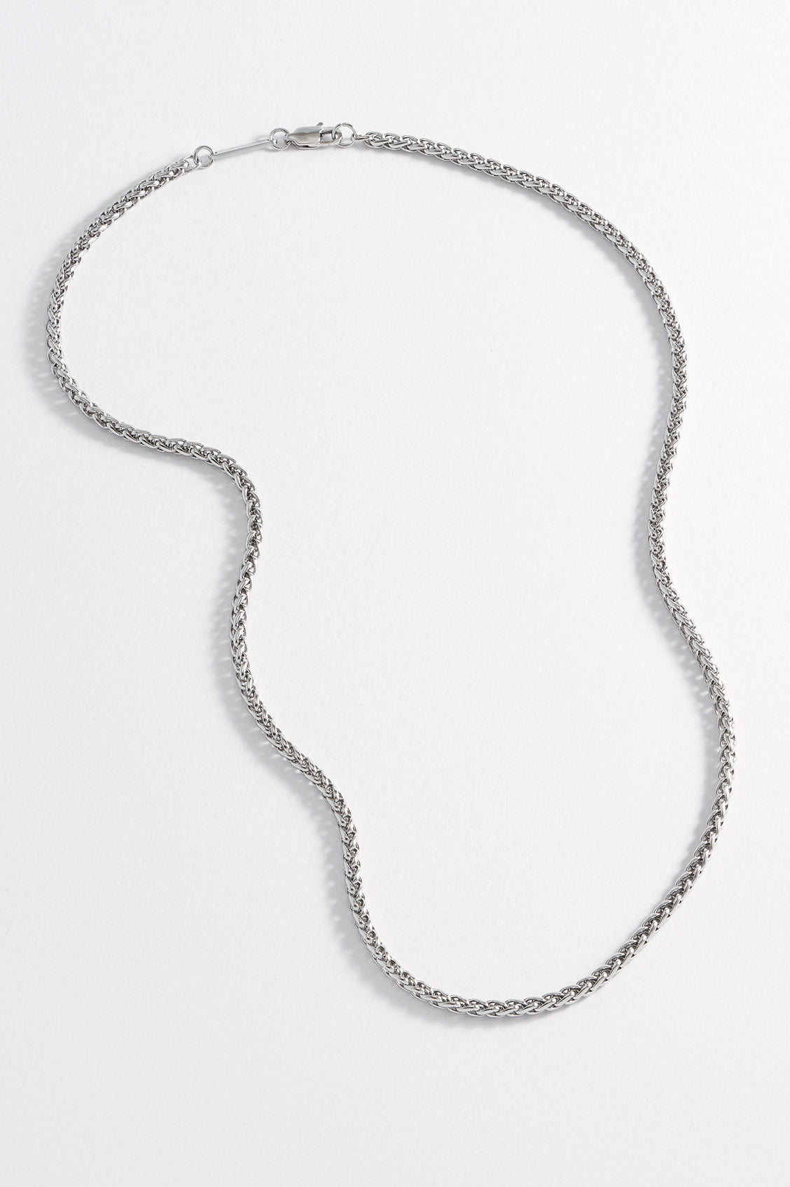 Stylish Men's Spiga Chain Necklace - 14K Gold Plated Italian Rope Chain for Everyday Wear, Gifts & Special Occasions