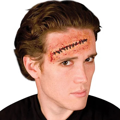 Woochie Stitches Latex Scars - Realistic Halloween Makeup Prosthetics for Scary Costumes & Movie Special Effects