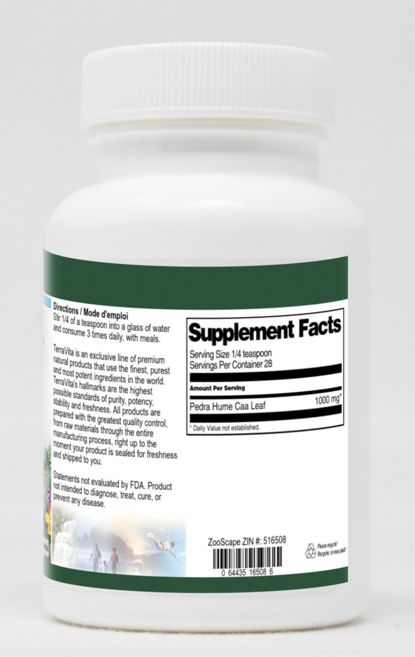 Organic Pedra Hume CAA Leaf Powder - 1 oz (ZIN: 516508) | Herbal Supplement for Energy & Wellness | Perfect for Smoothies, Tea & Natural Remedies
