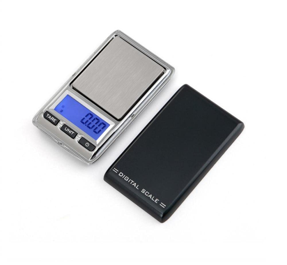 Precision Digital Jewelry Scale 100g x 0.01g - Portable Mini Gold Gram Scale for Jewelers, Coins & Kitchen Use - Compact Pocket Weight Balance for Cooking, Baking & Small Items Measurement