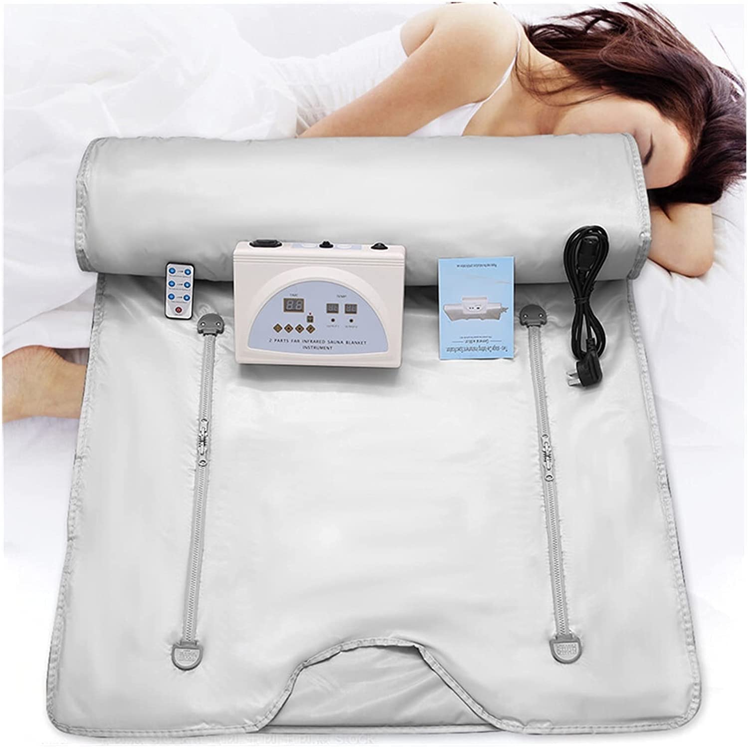 Infrared Sauna Blanket for Home Spa - Portable Wearable Sauna Therapy for Weight Loss, Detox & Anti-Aging - Digital Oxford Body Shaper Fitness Machine for Relaxation & Wellness