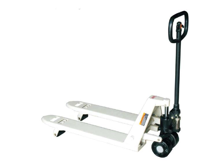 Aiko 2.5T Heavy Duty Pallet Truck with 540 x 1150mm Platform - Low Profile Design (65-165mm Adjustable Forks, 68 x 98mm Wheels) | Model PT W2.5P 540L | Ideal for Warehouse, Loading Dock & Industrial Material Handling