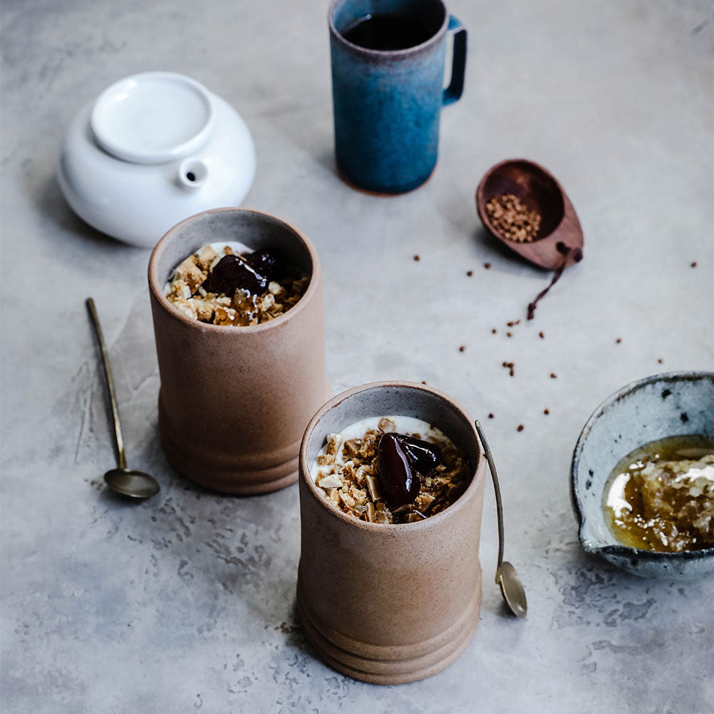 Handmade Ceramic Terracotta Coffee Cup - Eco-Friendly Clay Mug for Hot & Cold Drinks - Perfect for Home, Office, and Outdoor Use
