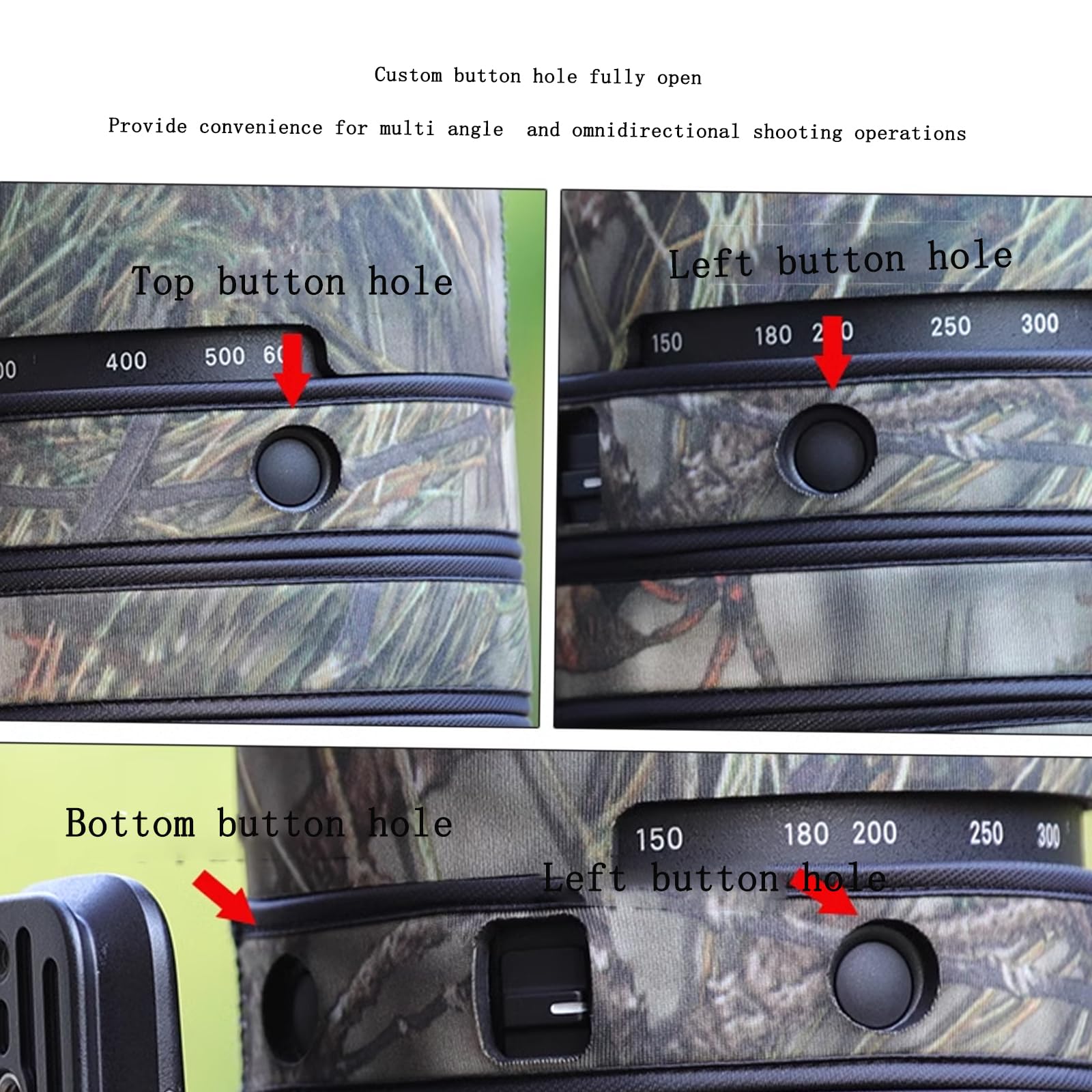 MUEAST Camouflage Stretch Fabric Lens Cover for Sigma 150-600mm F5-6.3 DG DN OS Sports Lens - Waterproof Rain Protection Sleeve (Sony E/L Port, Reed Camo) - Perfect for Outdoor Wildlife Photography & Hunting in Wet Conditions