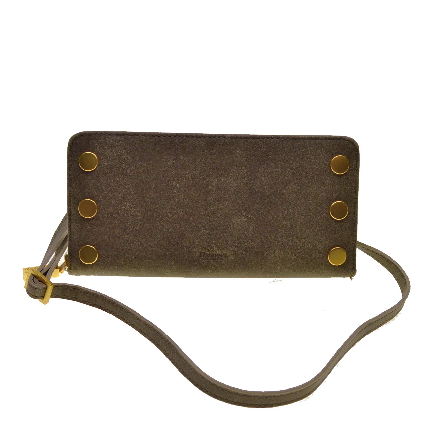 Hammitt 360 South SM Wallet Studded Crossbody Bag in Pewter - Stylish & Secure Small Purse for Women, Perfect for Everyday Use, Travel, and Night Out