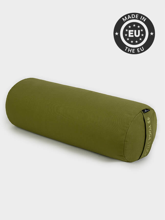 Organic Buckwheat Meditation Bolster Cushion for Yoga & Zen Relaxation - Eco-Friendly Support Pillow for Meditation, Yoga Studio, and Home Decor