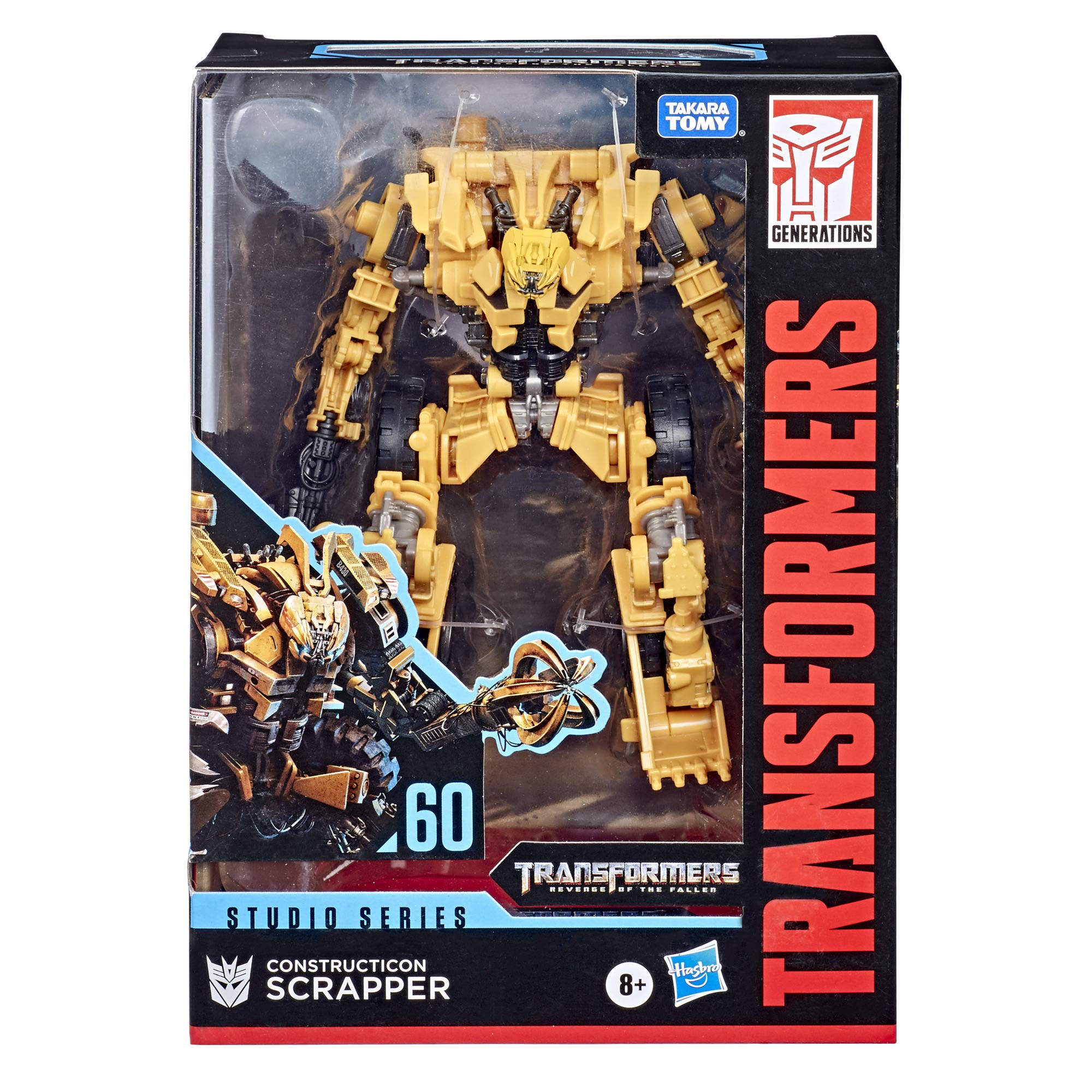 Transformers Studio Series 60 Voyager Class Scrapper Action Figure - 6.5-inch Movie Accurate Constructicon from Revenge of The Fallen | Collectible Robot Toy for Kids & Adults 8+ | Perfect for Display, Play & Gifts