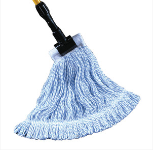 Candy Stripe Finish Mop - Super Absorbent Microfiber Floor Mop for Hardwood, Tile & Laminate Floors - Easy to Use & Washable - Perfect for Kitchen, Bathroom & Home Cleaning