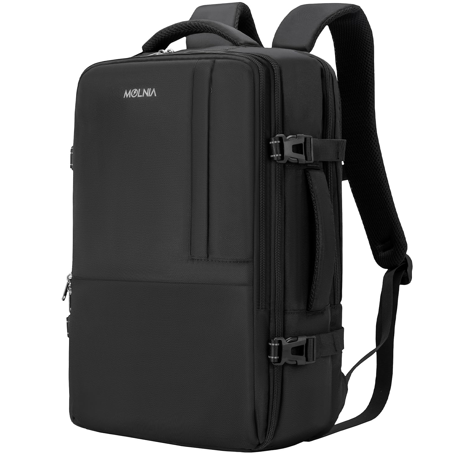 MOLNIA 17.3 Inch Large Travel Laptop Backpack - Waterproof Flight Approved Carry On Backpack for College, Work & Commuting - Convertible Men's & Women's Backpack for Air Travel, Business Trips & Daily Use
