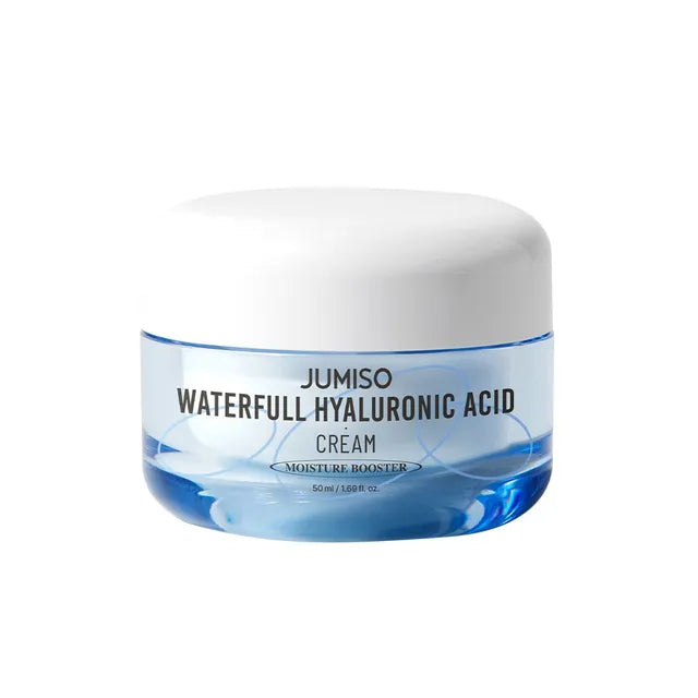 JUMISO Waterfull Hyaluronic Acid Cream 50ml - Intense Hydrating Moisturizer for Dry Skin | Day & Night Face Cream for Glowing Skin | Perfect for Daily Skincare Routine & Travel