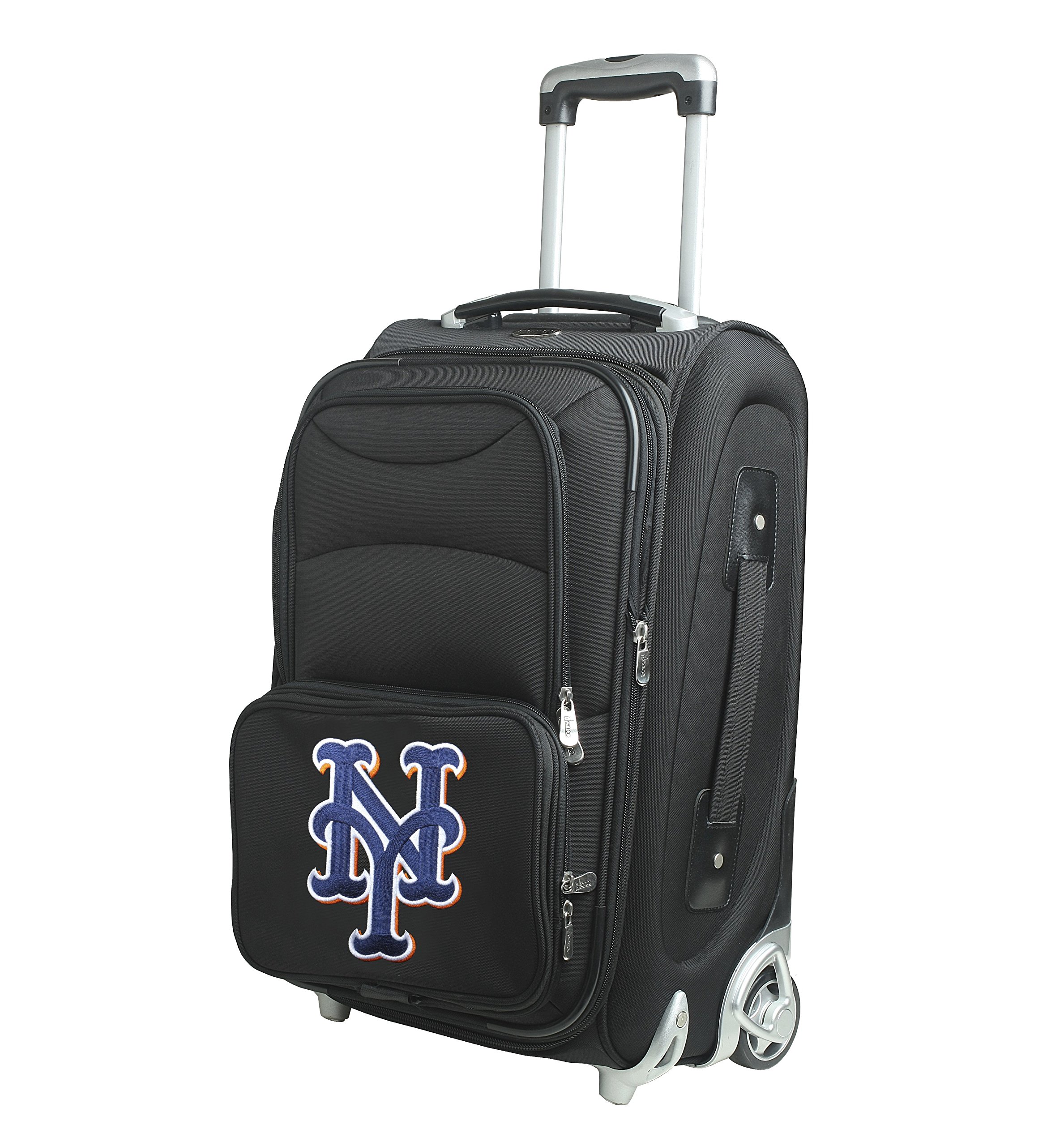 Denco 21-Inch Black Skate Wheel Carry-On Luggage - Lightweight Spinner Suitcase for Air Travel, Business Trips & Weekend Getaways