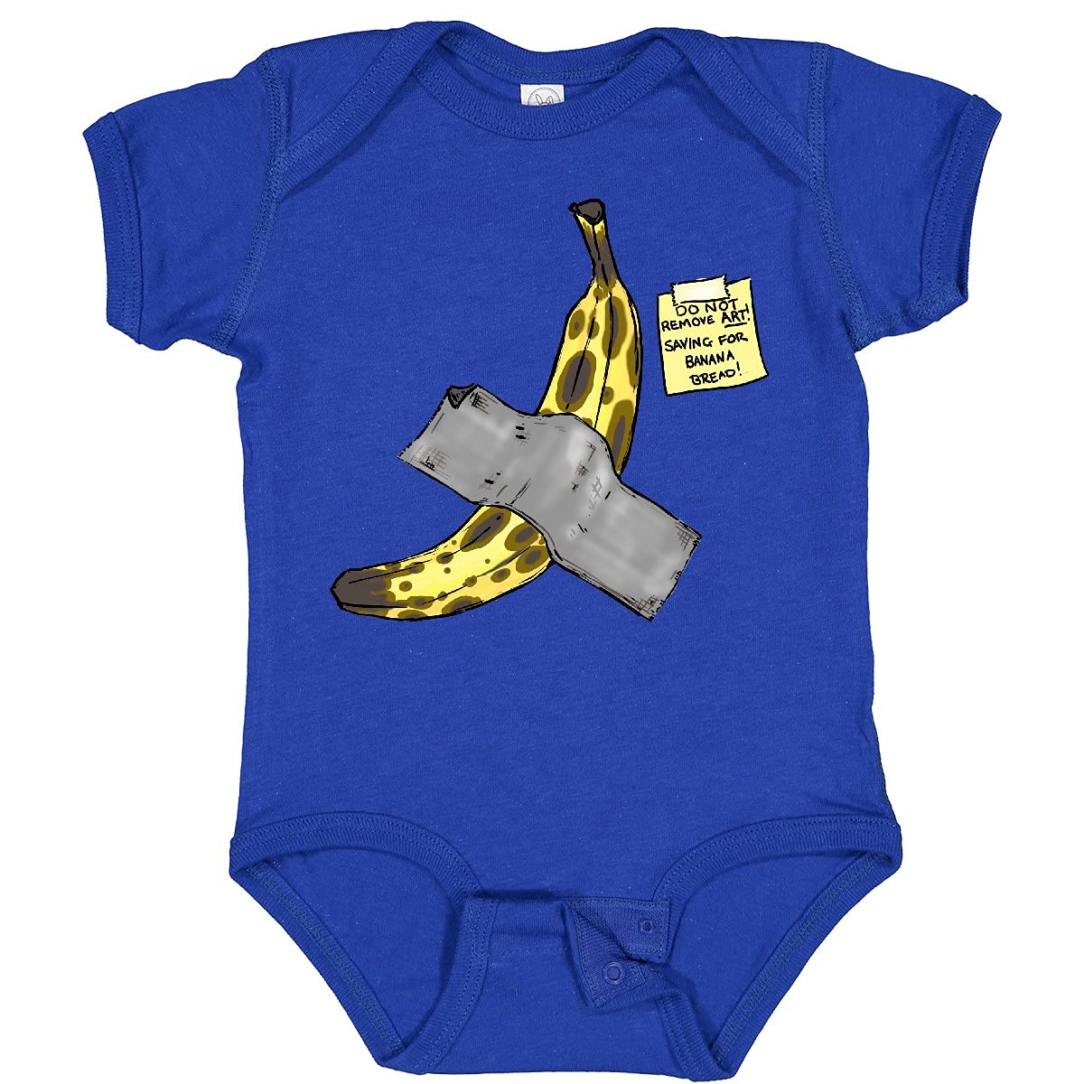 Inktastic Banana Wall Art Decor & Saving for Banana Bread Baby Bodysuit - Nursery Wall Decor & Funny Baby Onesie for Newborns & Infants - Perfect for Baby Showers, Birthdays & Gender Reveal Parties