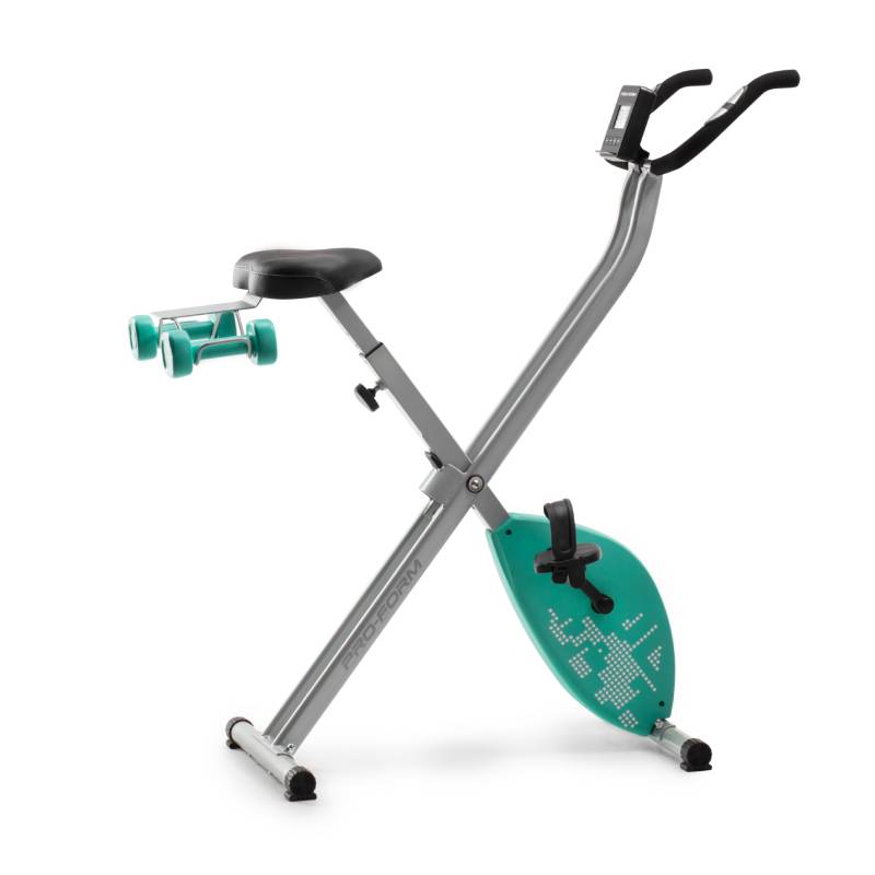 ProForm X Bike Elite Exercise Bike - Indoor Cycling Bike with Silent Magnetic Resistance, LCD Display & Bluetooth Connectivity - Perfect for Home Gym, Cardio Workouts & Weight Loss (PFEX78918T, Teal)