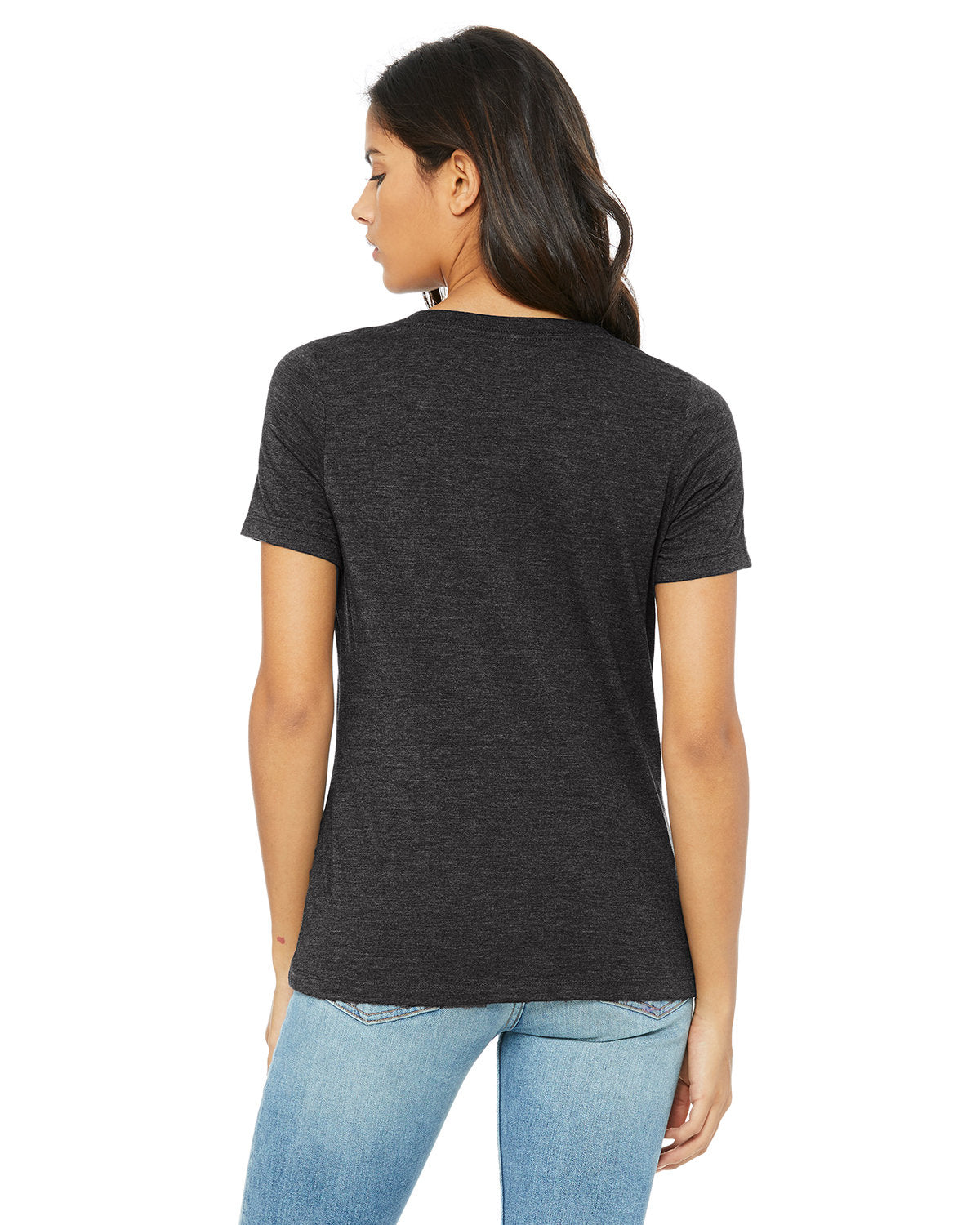 Bella + Canvas 6405 Women's Relaxed Fit Jersey V-Neck T-Shirt - Soft Cotton Tee for Casual Wear, Layering & Everyday Comfort