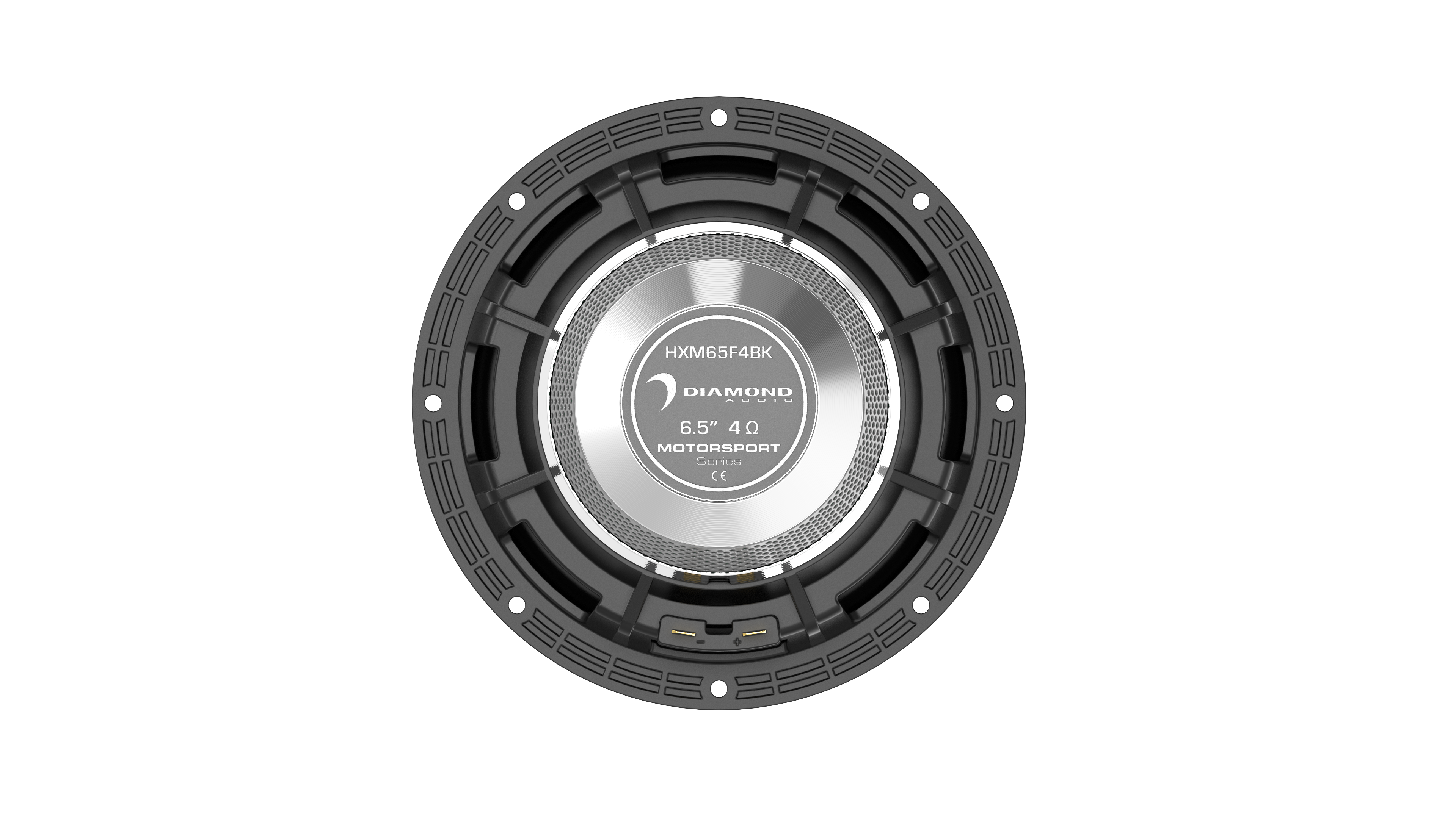 HXM8F2BK 8-Inch 2Ω High Output Waterproof Carbon Cone Speaker with Oversized Tweeter - Perfect for Marine, Outdoor, and Car Audio Systems