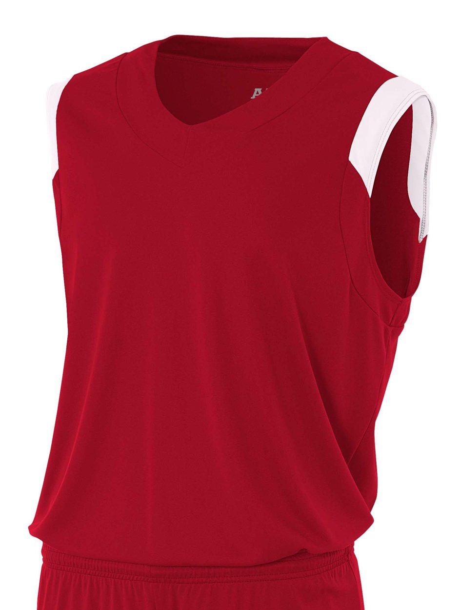 Breathable A4 Men's Moisture-Wicking V-Neck Workout Shirt - Gym, Running & Activewear for Men