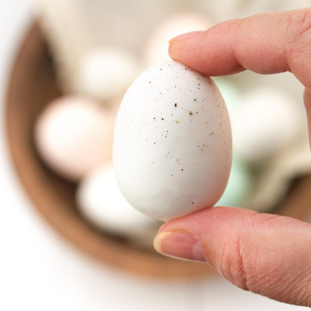 Pastel Speckled Easter Faux Eggs - 36pc Craft Package for DIY Decor