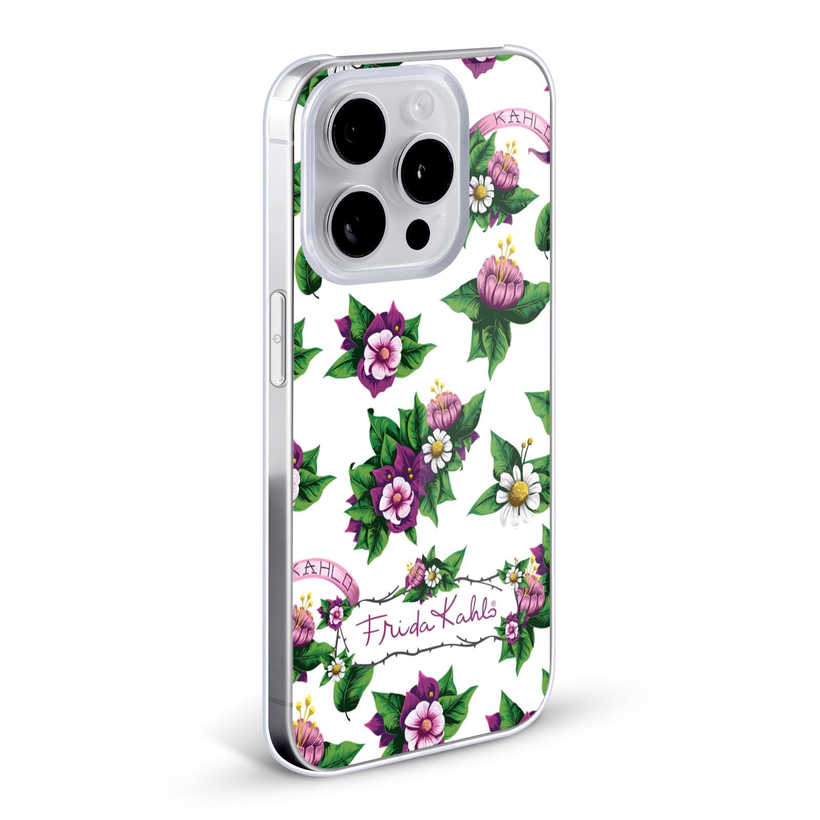 Officially Licensed Frida Kahlo Purple Floral Hard Case for Apple iPhone 13 Pro Max - Durable Protective Phone Cover with Artistic Design, Perfect for Everyday Use, Travel, and Gifts