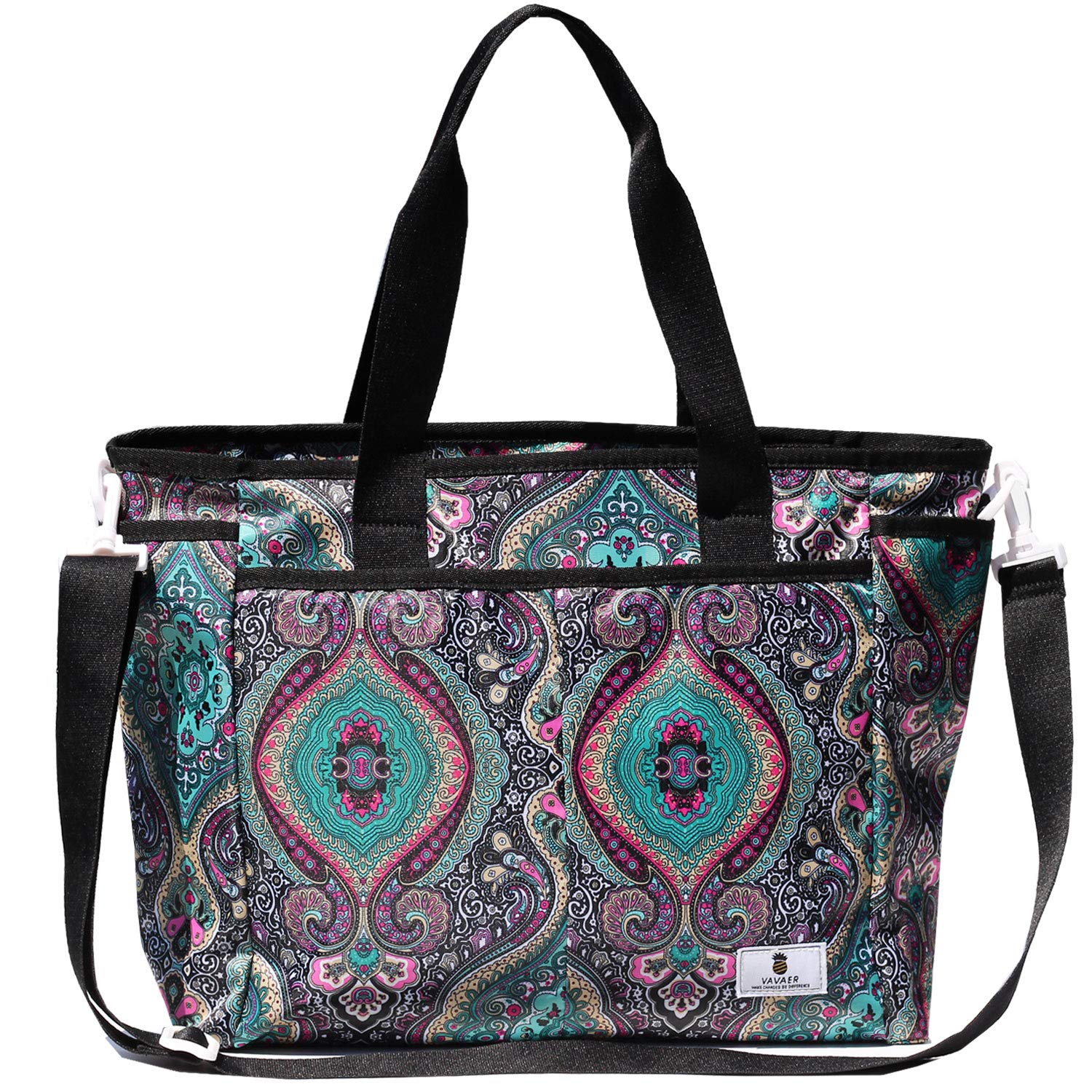 Women's Weekender Overnight Travel Shoulder Bag - Waterproof Carry-On Duffel Gym Tote Luggage for Weekend Getaways, Gym, Work & Travel