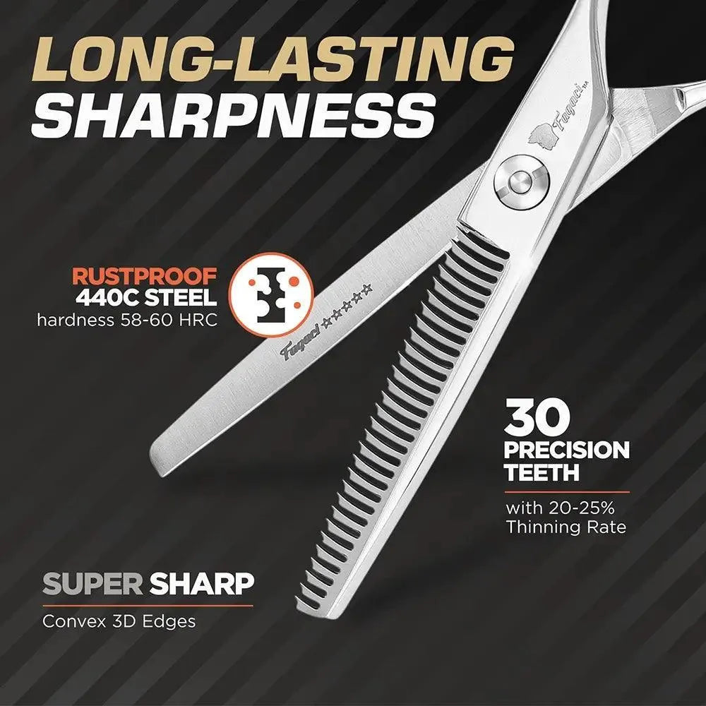 Professional Razor Thinning Shears for Hair Styling - Texturizing & Thinning Scissors for Barbers & Hairstylists - Perfect for Layering, Blending & Creating Texture in Salons or at Home
