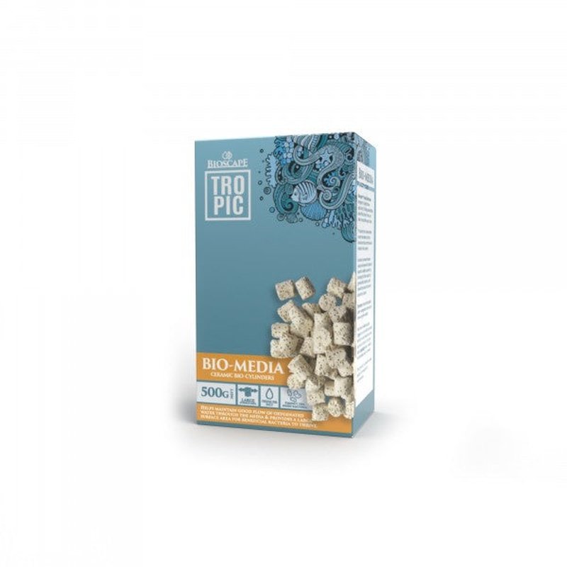 Premium Bioscape Cylinder Bio Media 500g - High-Quality Filter Media for Aquariums, Fish Tanks & Pond Filtration Systems | Ideal for Freshwater & Saltwater Use