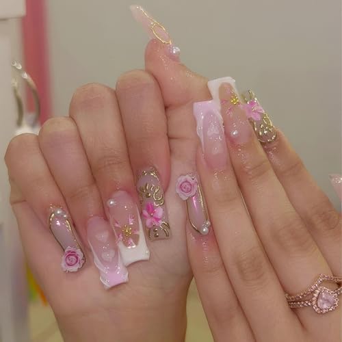 floral & gold line