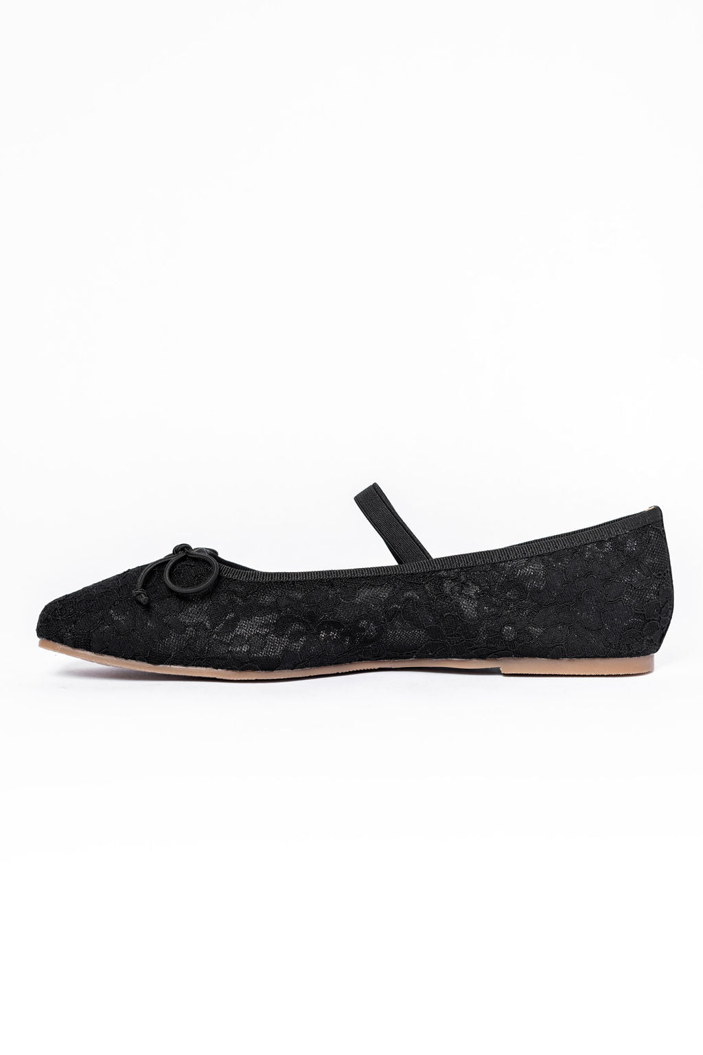 Brielle Black Lace Ballet Flats for Women - Comfortable Dress Shoes for Work, Party & Wedding - Final Sale