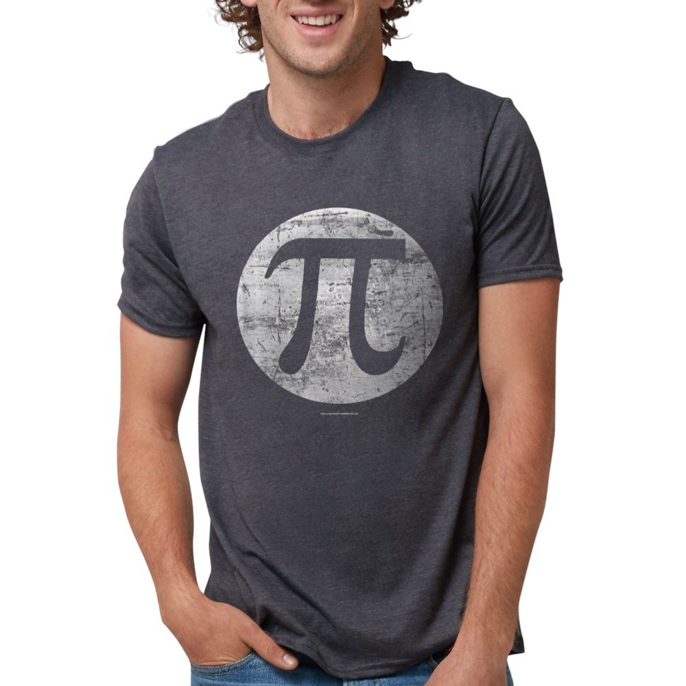 Vintage Pi Logo Distressed T-Shirt - Soft Tri-Blend Tee for Math & Science Geeks - Perfect for Casual Wear, School & STEM Events