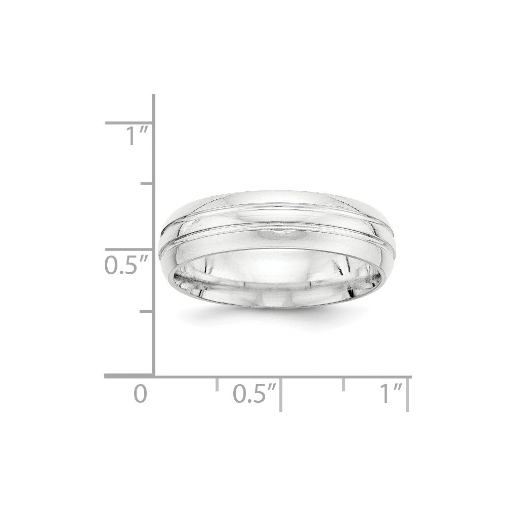 6mm Solid 925 Sterling Silver Wedding Band Ring for Women & Men - Perfect for Engagement, Anniversary, and Everyday Wear