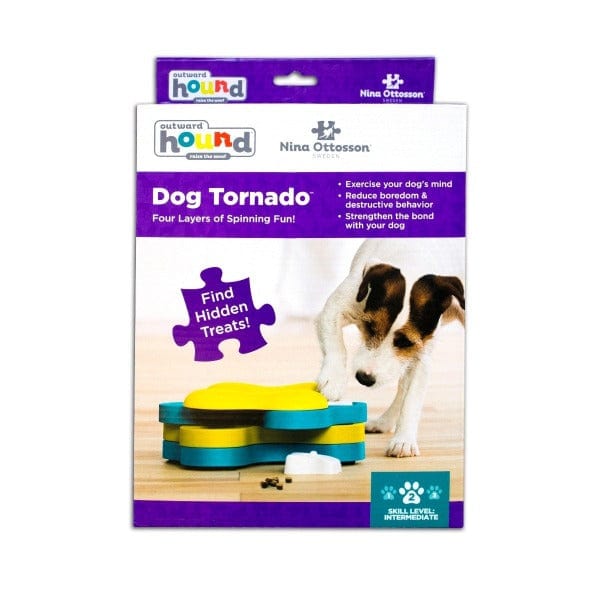 Outward Hound Dog Tornato Treat Dispensing Toy - Interactive Puzzle Feeder for Dogs - Slow Eating & Mental Stimulation - Perfect for Training, Boredom Relief & Indoor Playtime