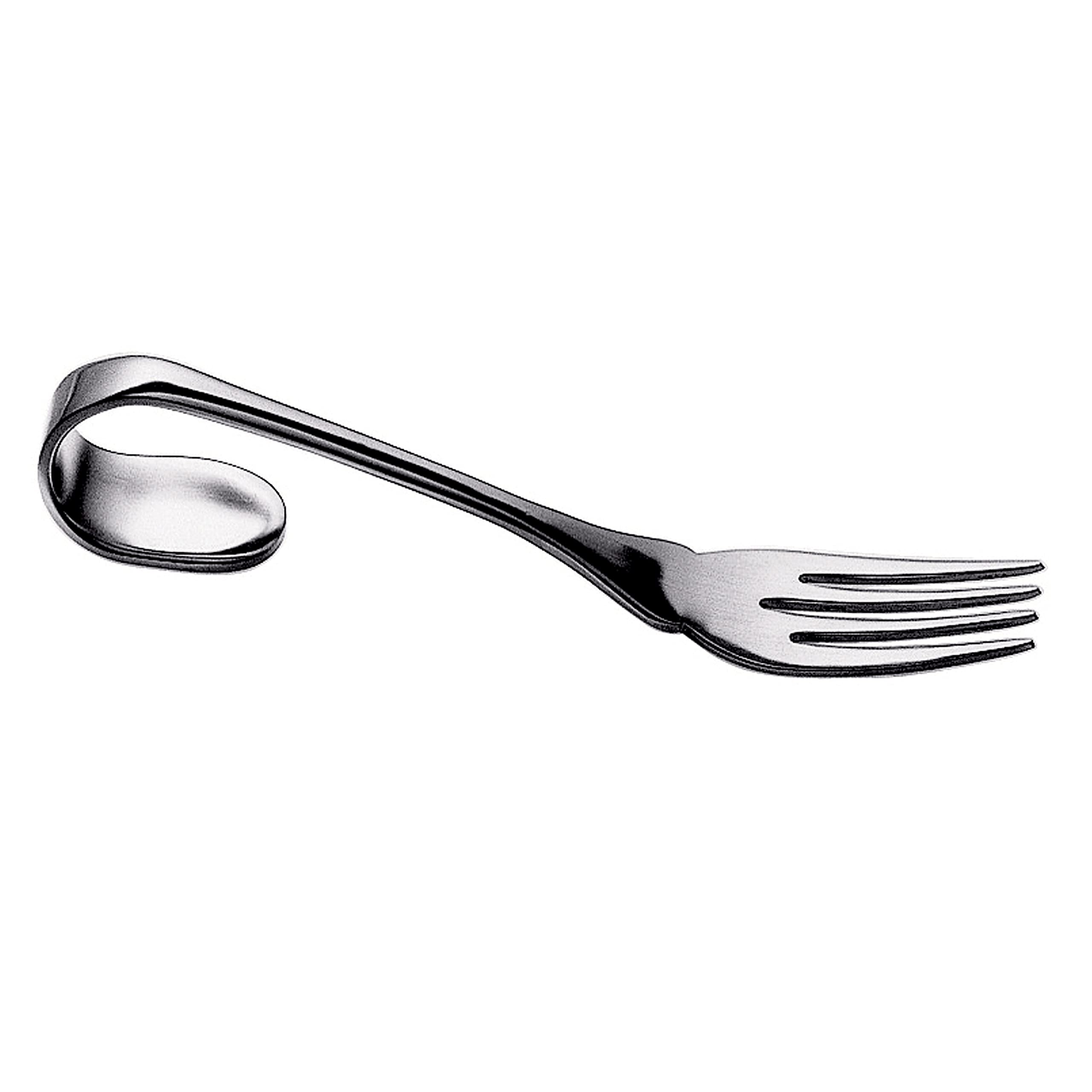 Mepra AZ10001121 Fantasia Table Fish Fork - Set of 12 Stainless Steel Dishwasher Safe Cutlery, 19.5cm Elegant Silverware for Fine Dining, Seafood Restaurants & Formal Dinner Parties