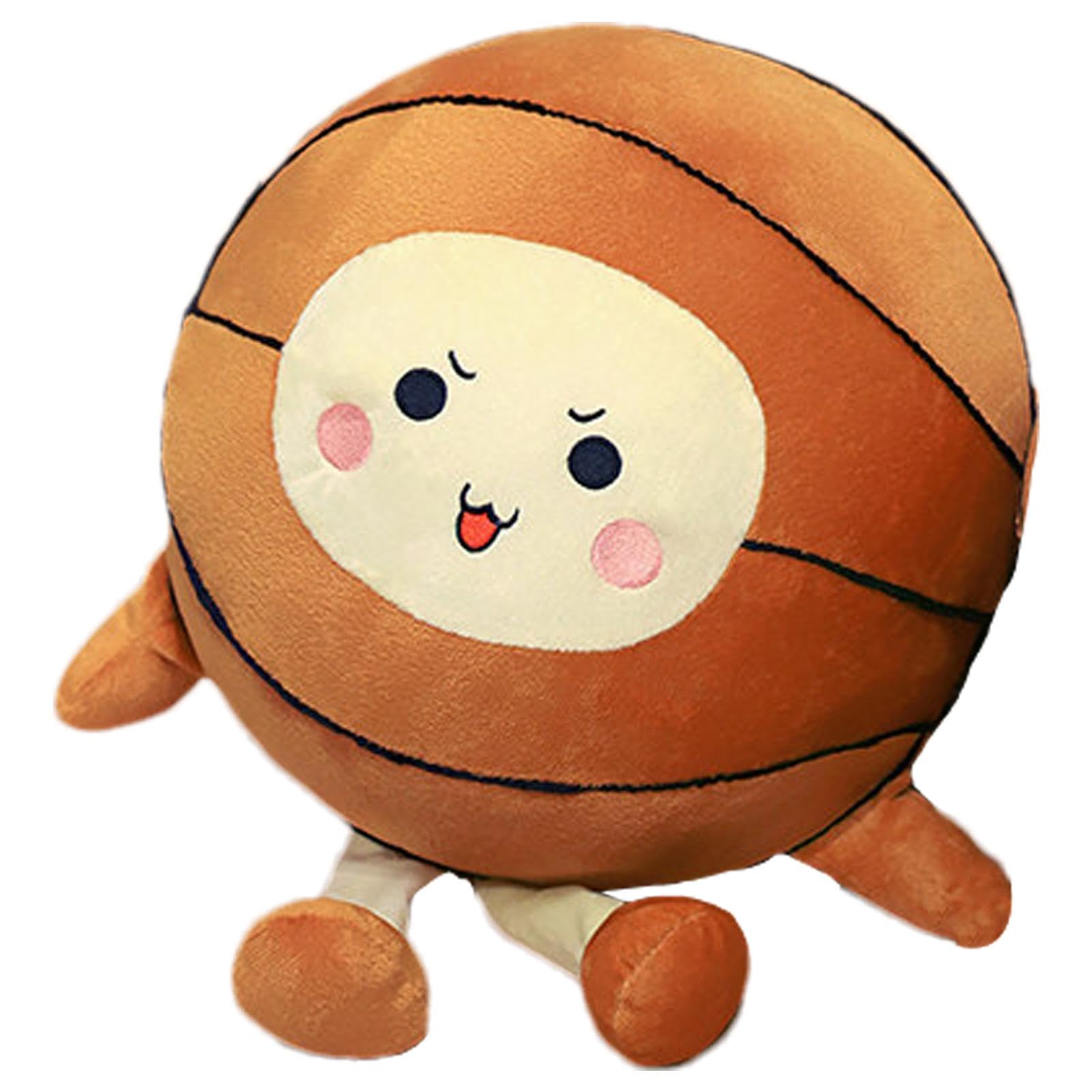 Cute Plush Basketball Pillow Toy - Safe, Durable & Portable for Kids Room Decor