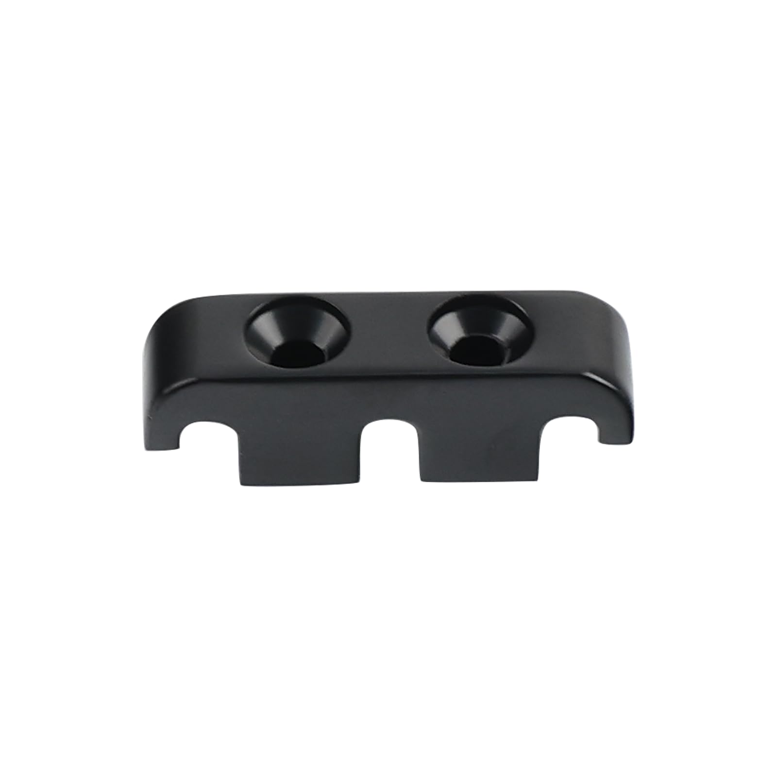 Black Electroplated Bass Head Retainer for 3-String Electric Bass with Mounting Screws | String Tree & Replacement Parts for Guitar Maintenance | Perfect for DIY Repairs & Professional Setups