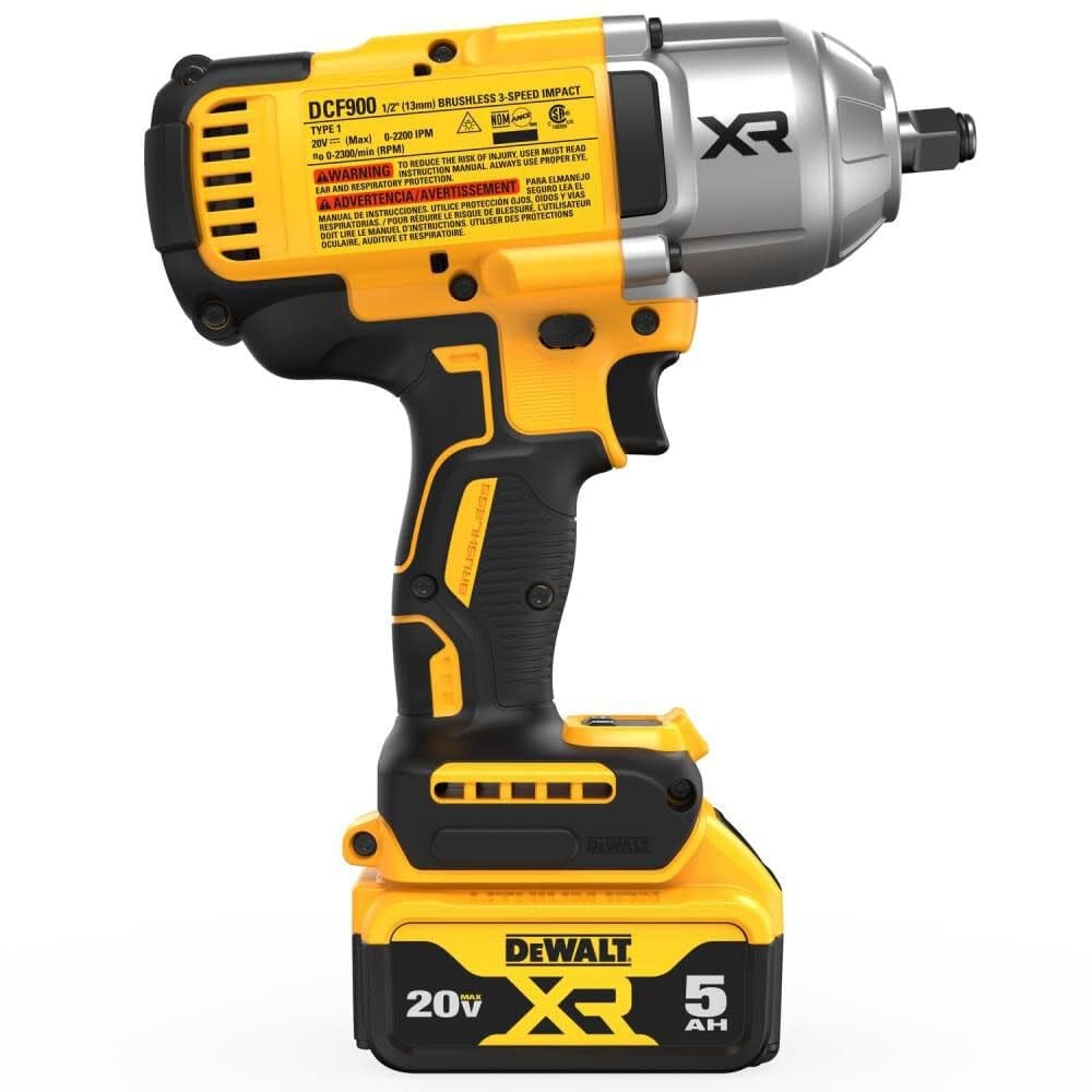 DEWALT DCF900P1 20V MAX Cordless Impact Wrench Kit with 1/2