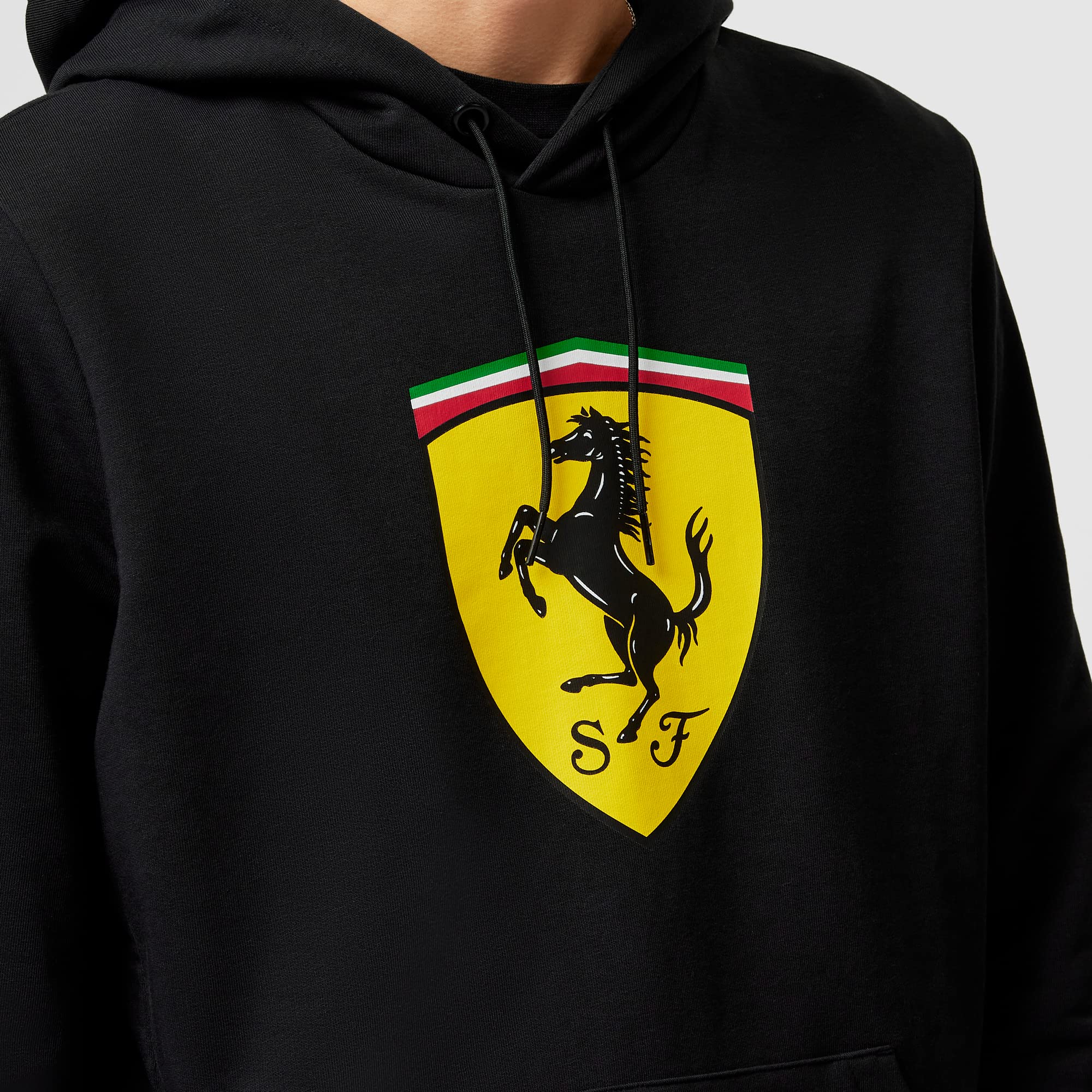 PUMA Scuderia Ferrari Shield Hoody for Men - Lightweight Fleece-Lined Pullover Hoodie - Perfect for Casual Wear, Gym & Outdoor Activities