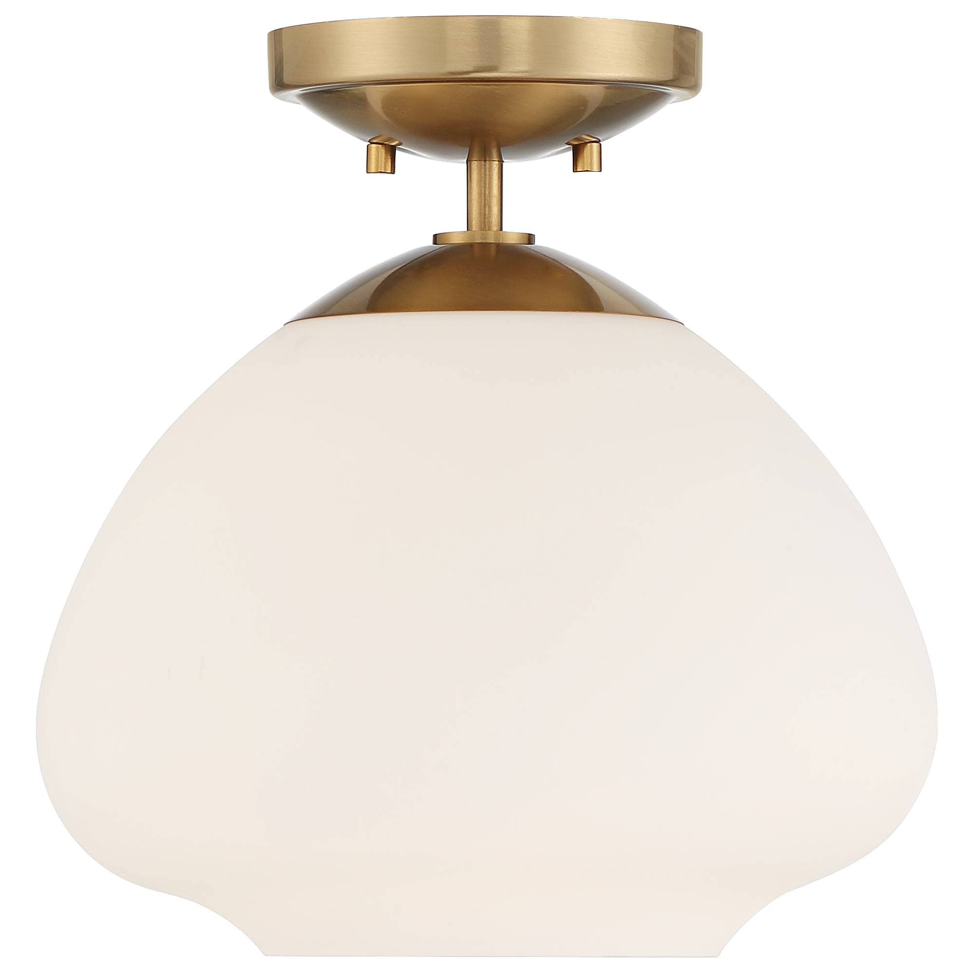 Possini Euro Orilla Mid-Century Modern Semi-Flush Mount Ceiling Light - 12