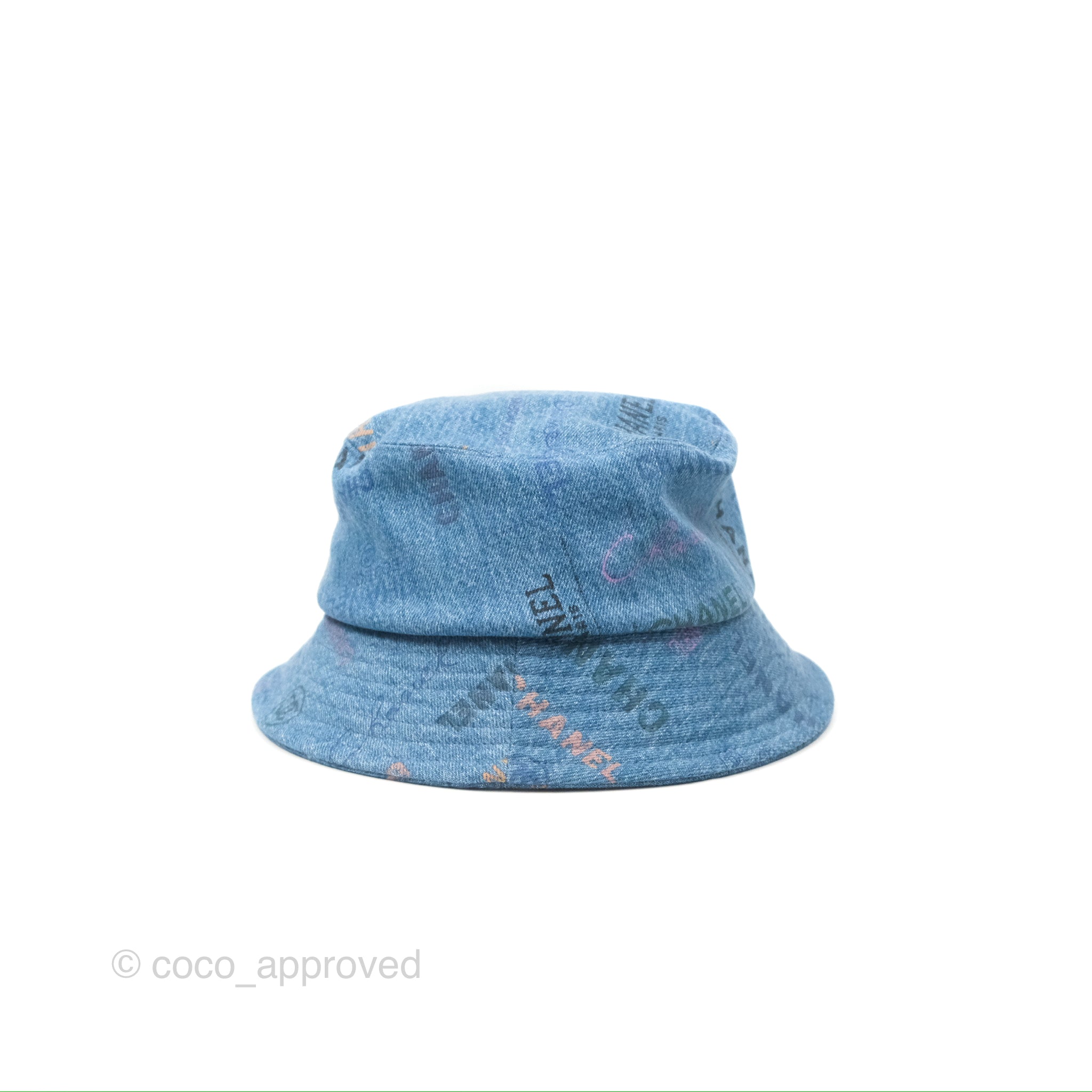 Chanel CC Logo Denim Bucket Hat 22S Collection - Fashionable Summer Accessory for Women | Beach, Travel & Street Style Outfit
