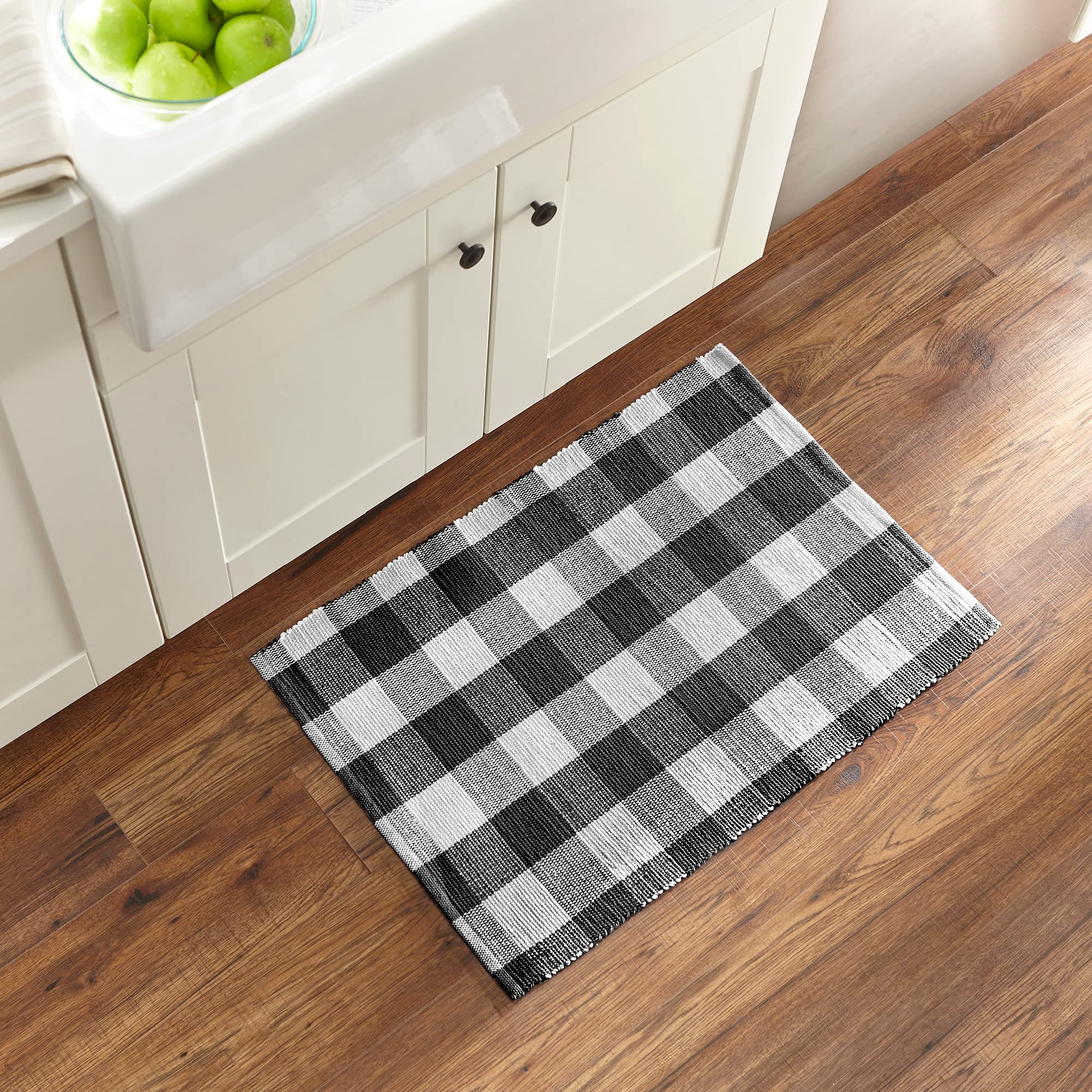 Elrene Home Fashions Farmhouse Buffalo Check Kitchen Rug 20