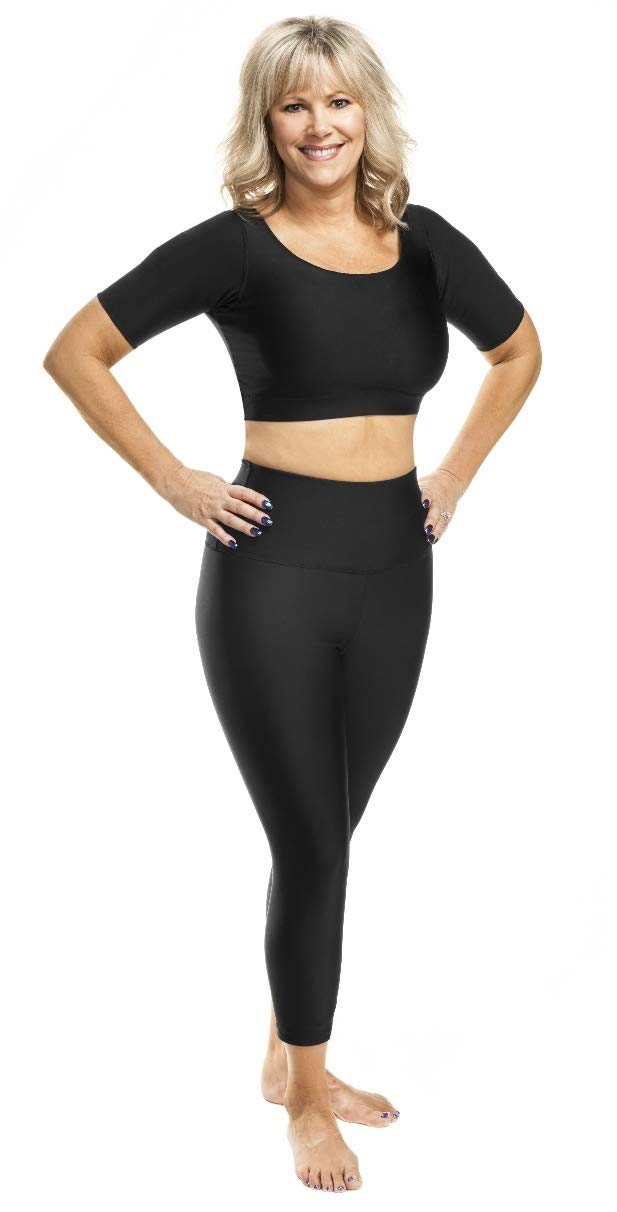 Best Women's Compression Capri Leggings for Running, Yoga & Workout - High Waist Tummy Control & Moisture Wicking