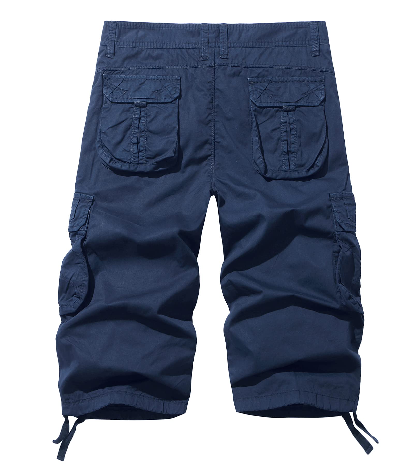 Men's 3/4 Length Cargo Shorts - Below The Knee Casual & Utility Shorts for Outdoor Activities, Hiking, and Summer Wear