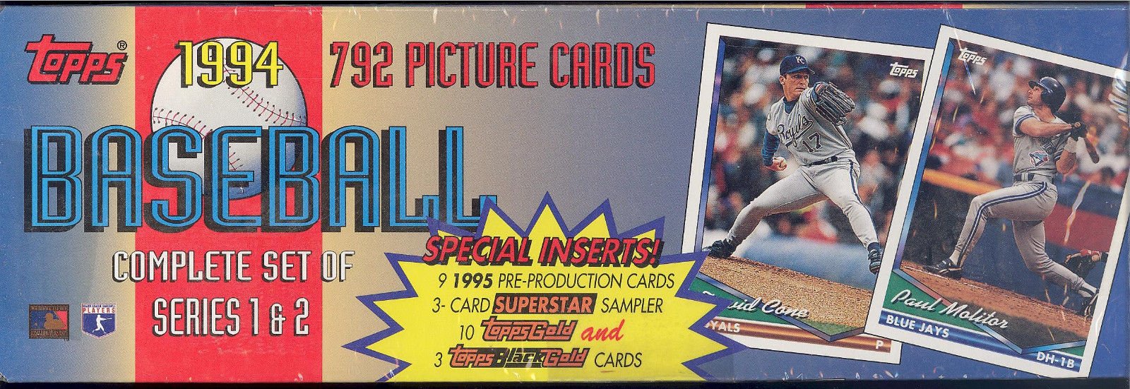 1994 Topps MLB Baseball Complete Factory Set - 792 Cards Including Rookies & Stars | Perfect for Collectors, Investors & Baseball Fans | Display, Trade or Preserve for Future Value