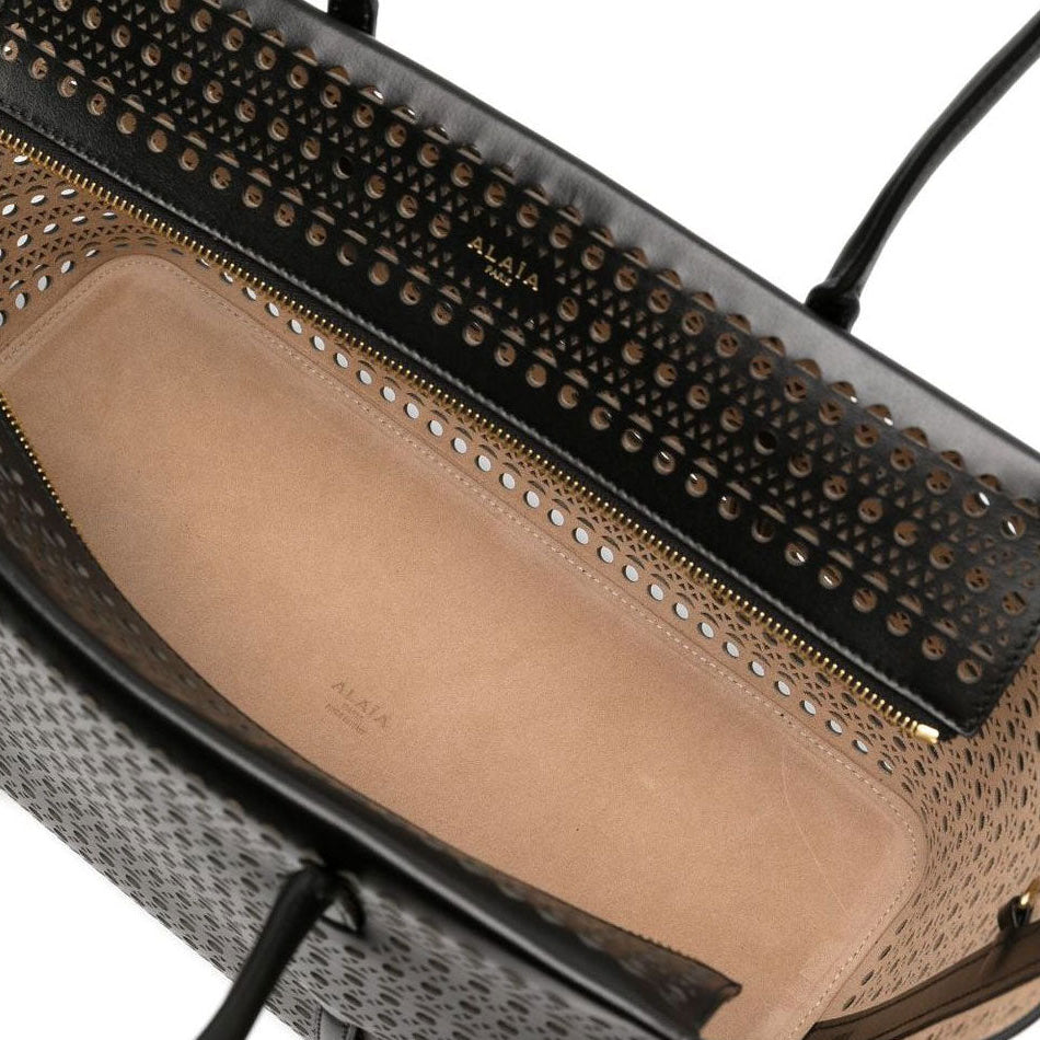 Premium 32-inch Mina Vienne Calfskin Leather Handbag in Noir Black - Perfect for Work, Travel & Evening Events