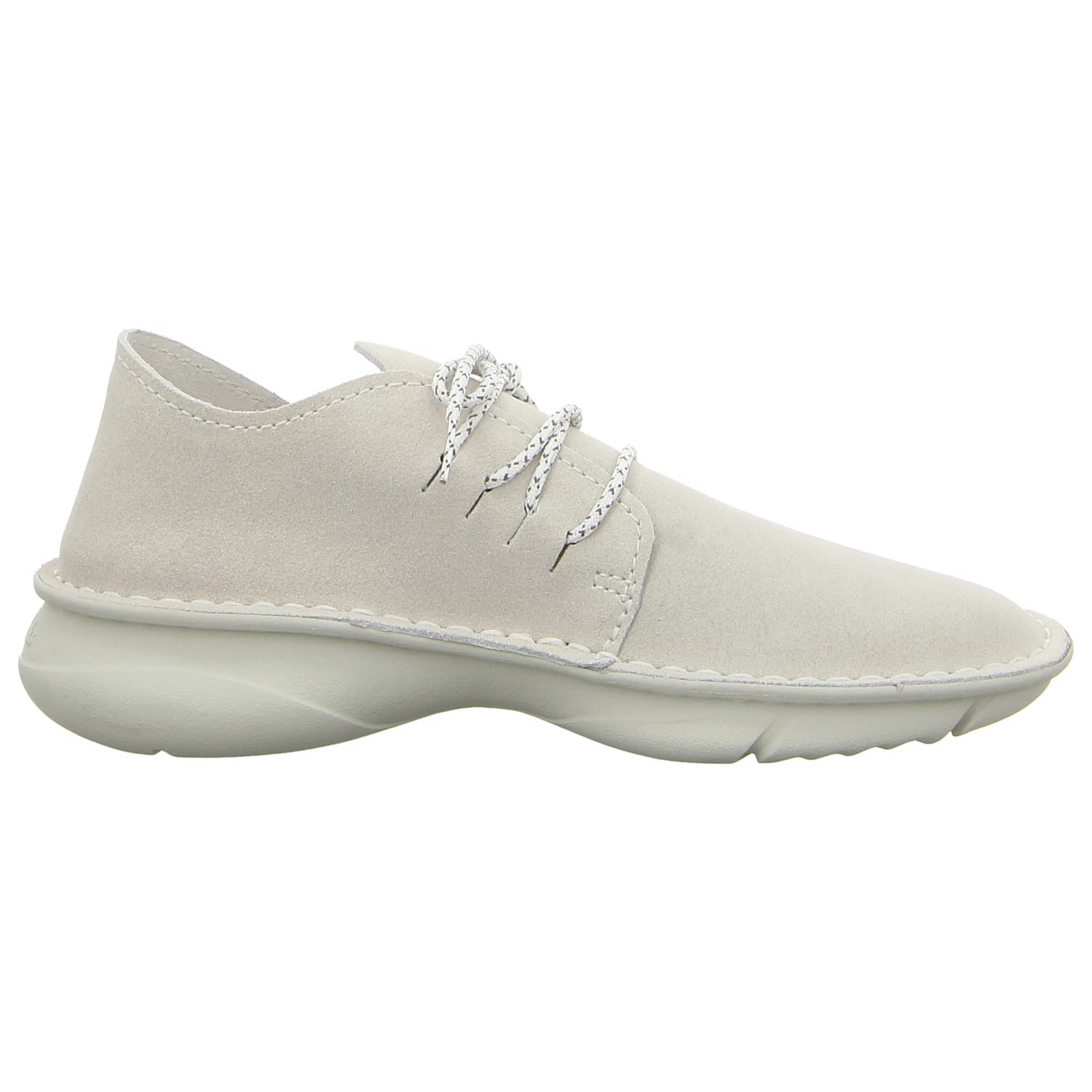 Clarks Women's Origin Leather Casual Shoes - Comfortable White Sneakers for Everyday Wear, Size 8 | Perfect for Walking, Office & Casual Outings