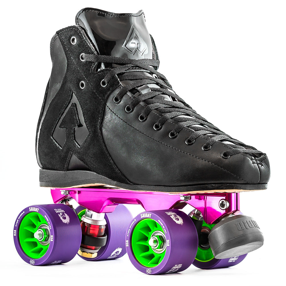 Antik AR1 Phantom/Falcon Roller Derby Skates Package - Premium Quad Roller Skates for Women & Men - Perfect for Derby Training, Rink Skating & Outdoor Roller Sports
