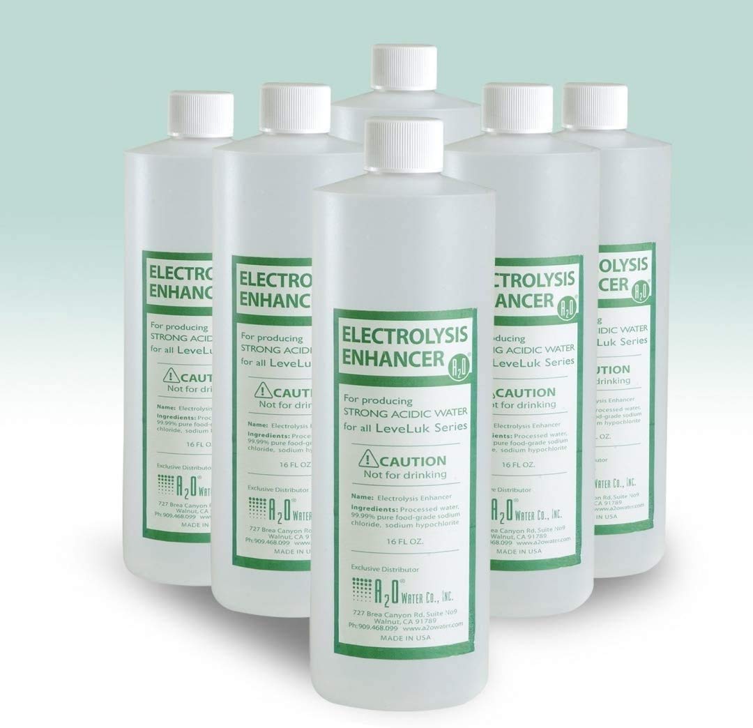 A2O Water - Made in USA, Electrolysis Enhancer 16 FL OZ (6 Bottles) - Boost Your Hydration & Energy for Workouts, Sports & Daily Wellness