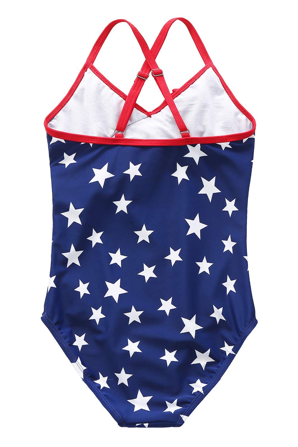 Hawaiian Ruffle One Piece Swimsuits for Girls - Summer Beach Bathing Suit | Vacation Swimwear for Pool, Beach & Water Park