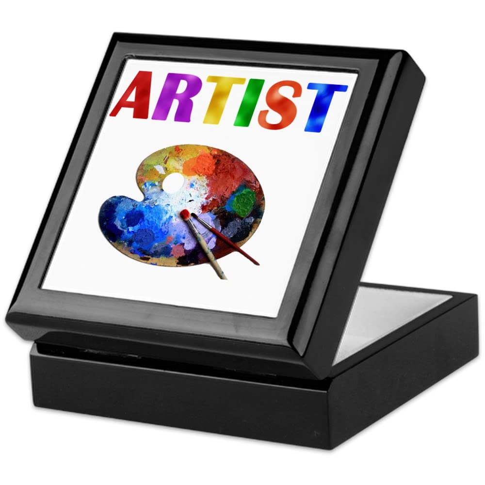 Handcrafted Hardwood Keepsake Jewelry Box with Velvet Lining - Perfect for Storing Rings, Necklaces & Mementos | Elegant Gift for Artists & Jewelry Lovers