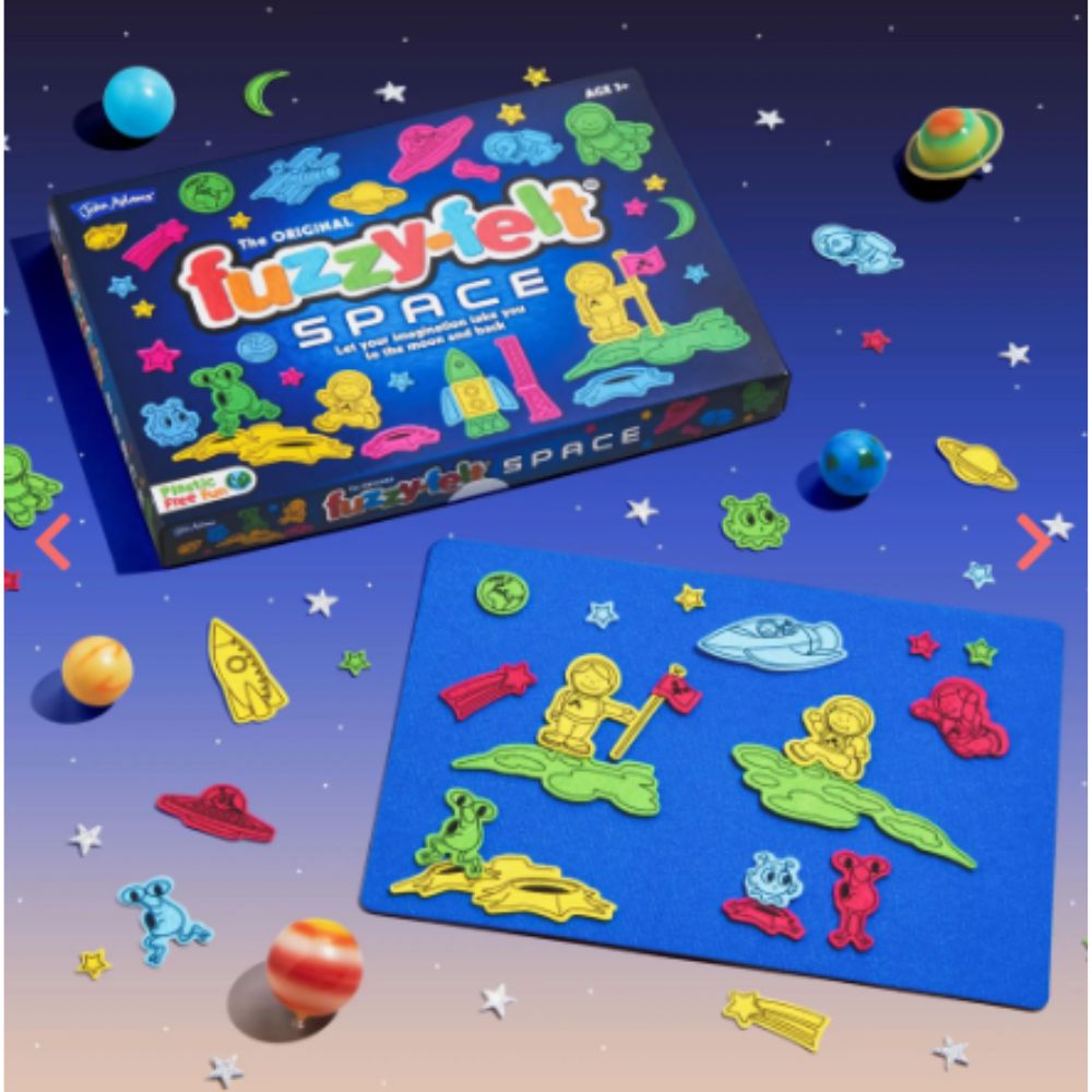 Fuzzy Felt Space Play Set - DIY Creative Felt Board for Kids Educational Toys | Perfect for Preschool Learning, Storytelling & Space-Themed Bedroom Decor